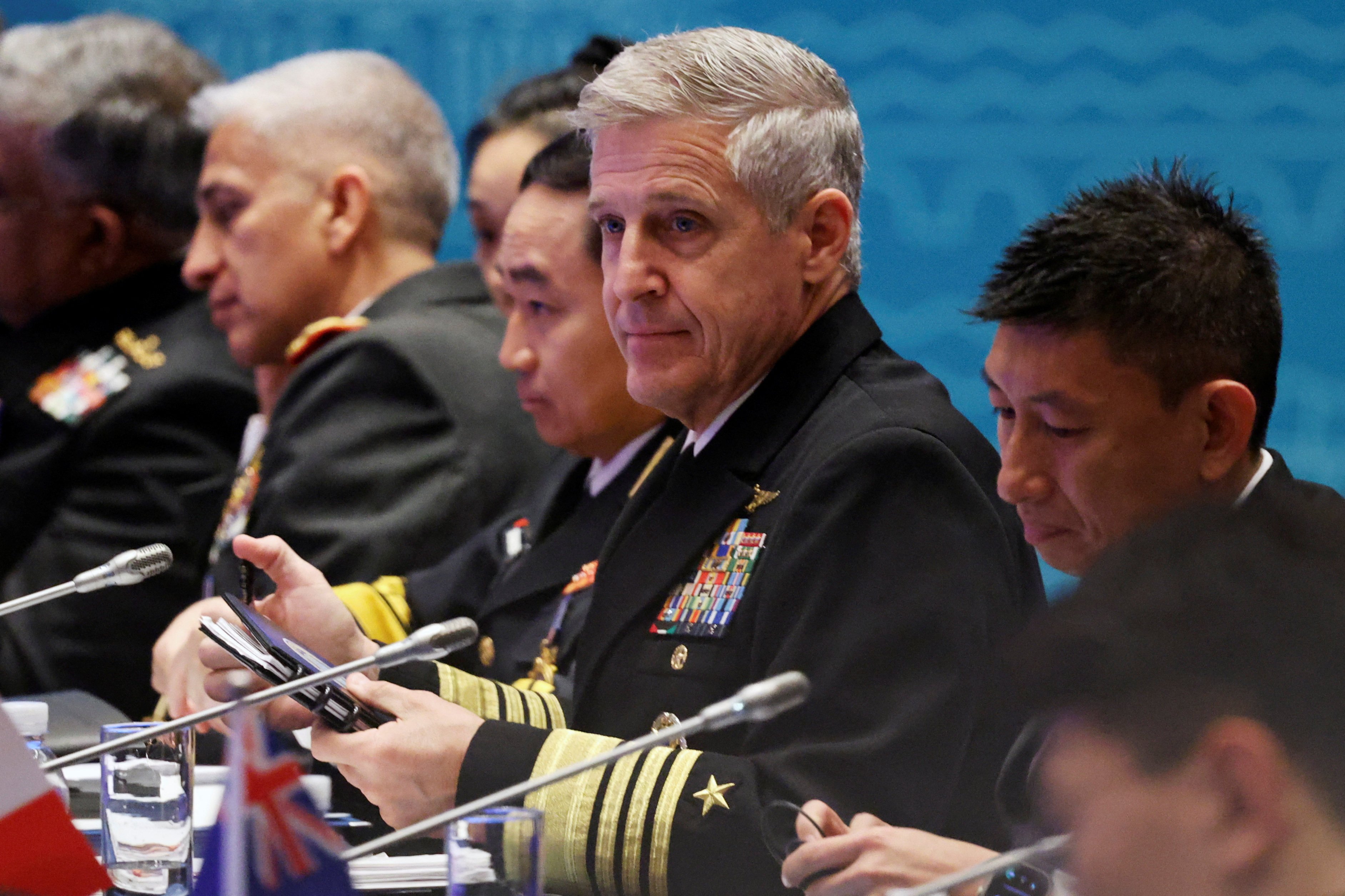 US Navy Pacific Fleet Commander Admiral Stephen Koehler attends the Western Pacific Naval Symposium in Qingdao. Photo: Reuters