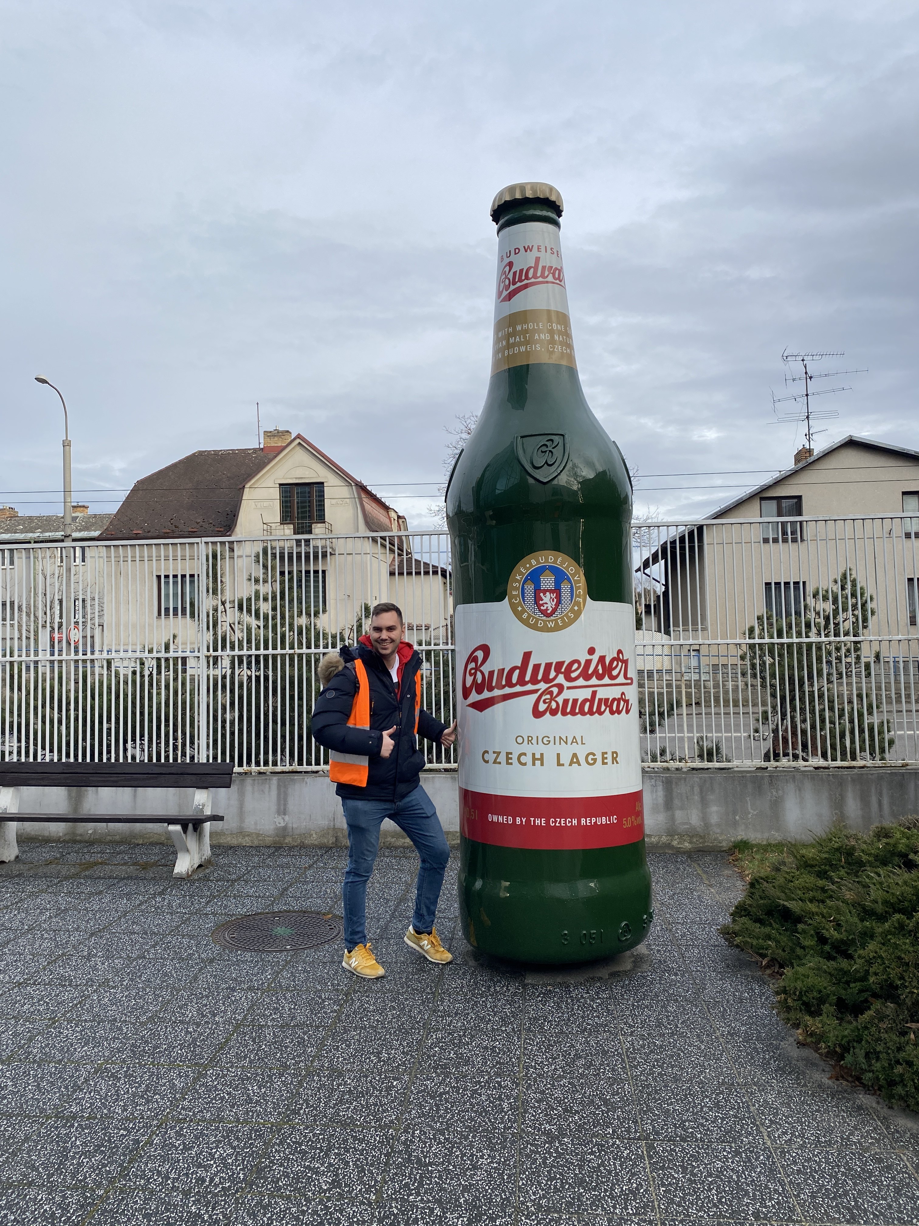 A tour group member at the Budweiser Budvar brewery, in Ceske Budejovice, in the Czech Republic. The maker of the original Budweiser beer has been in a trademark battle with the maker of the US beer Budweiser for 127 years. Photo: Red Door News