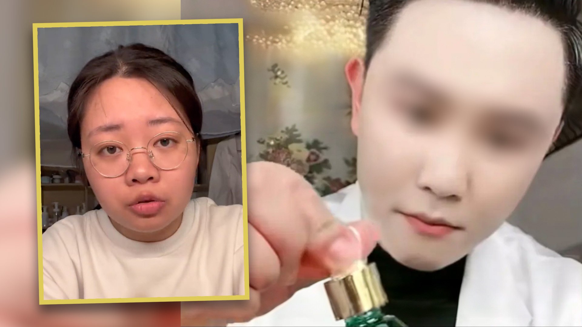 A woman in China has exposed an online influencer who sold a fake cancer cure to her mother. Photo: SCMP composite/Douyin
