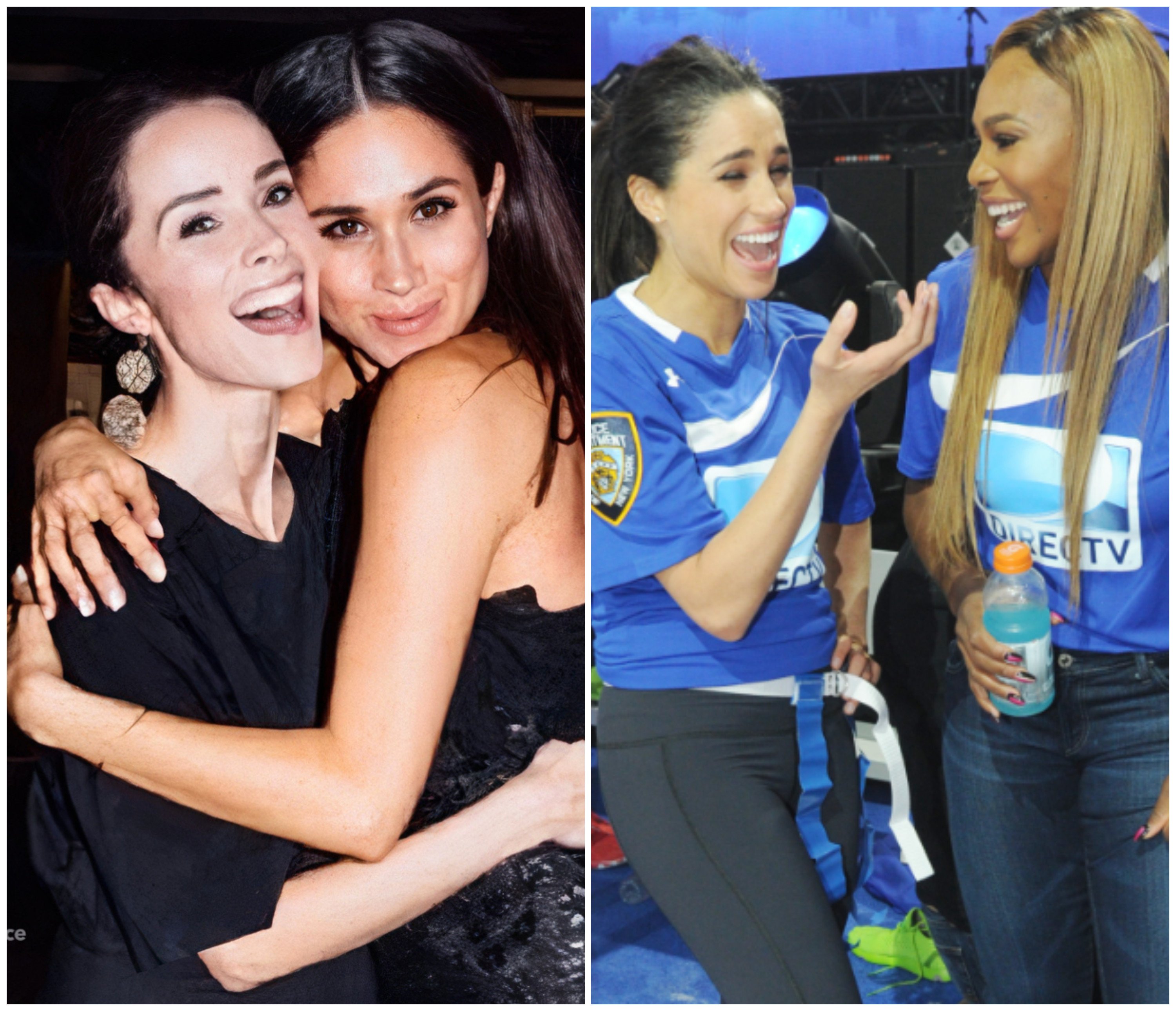 Meghan Markle is tight with A-listers from Abigail Spencer to Serena Williams. Photos: @abigailspencer/Instagram, Getty Images