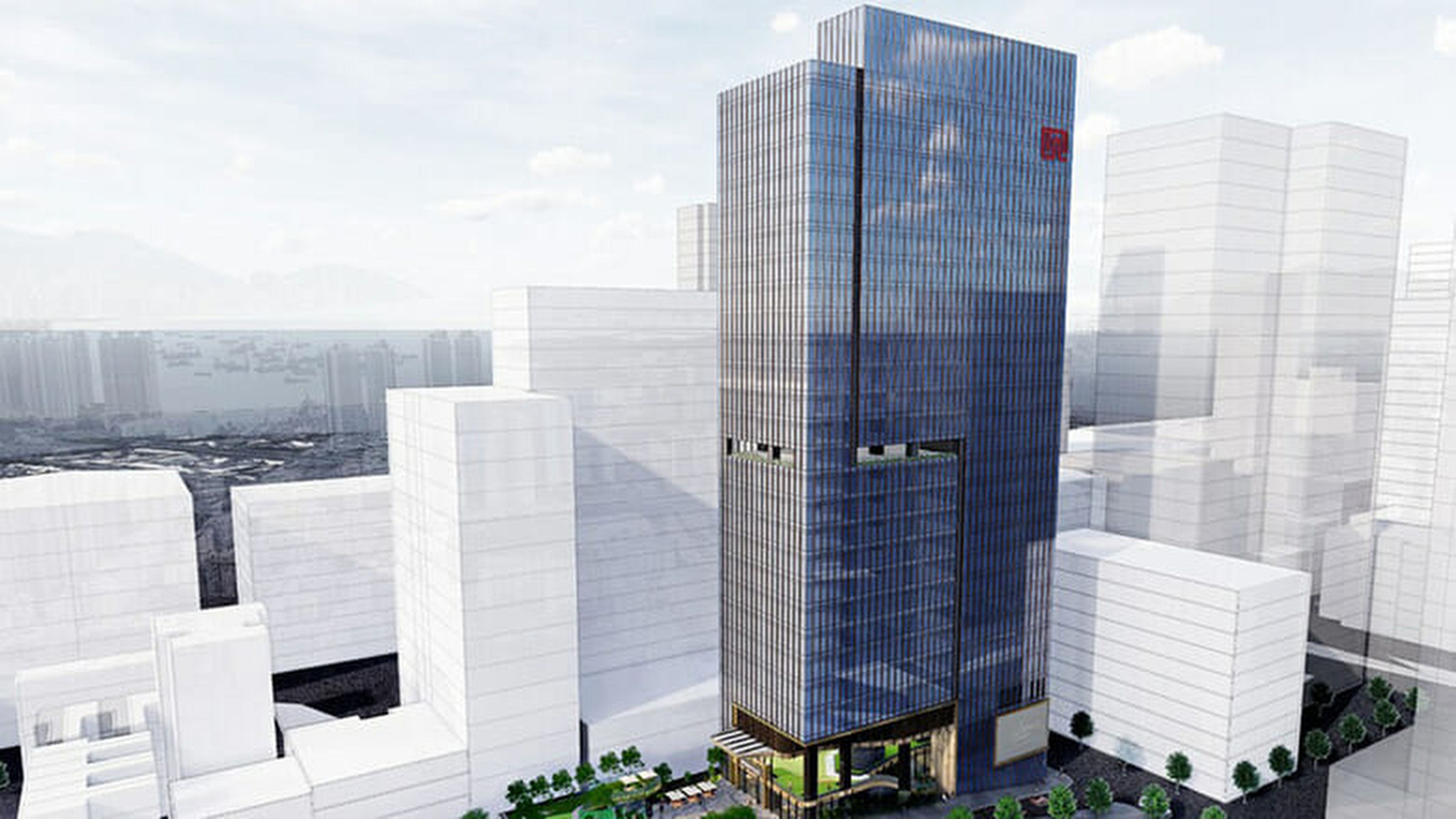 An artist’s impression of New World Development’s new office building in Cheung Sha Wan. Photo: Handout