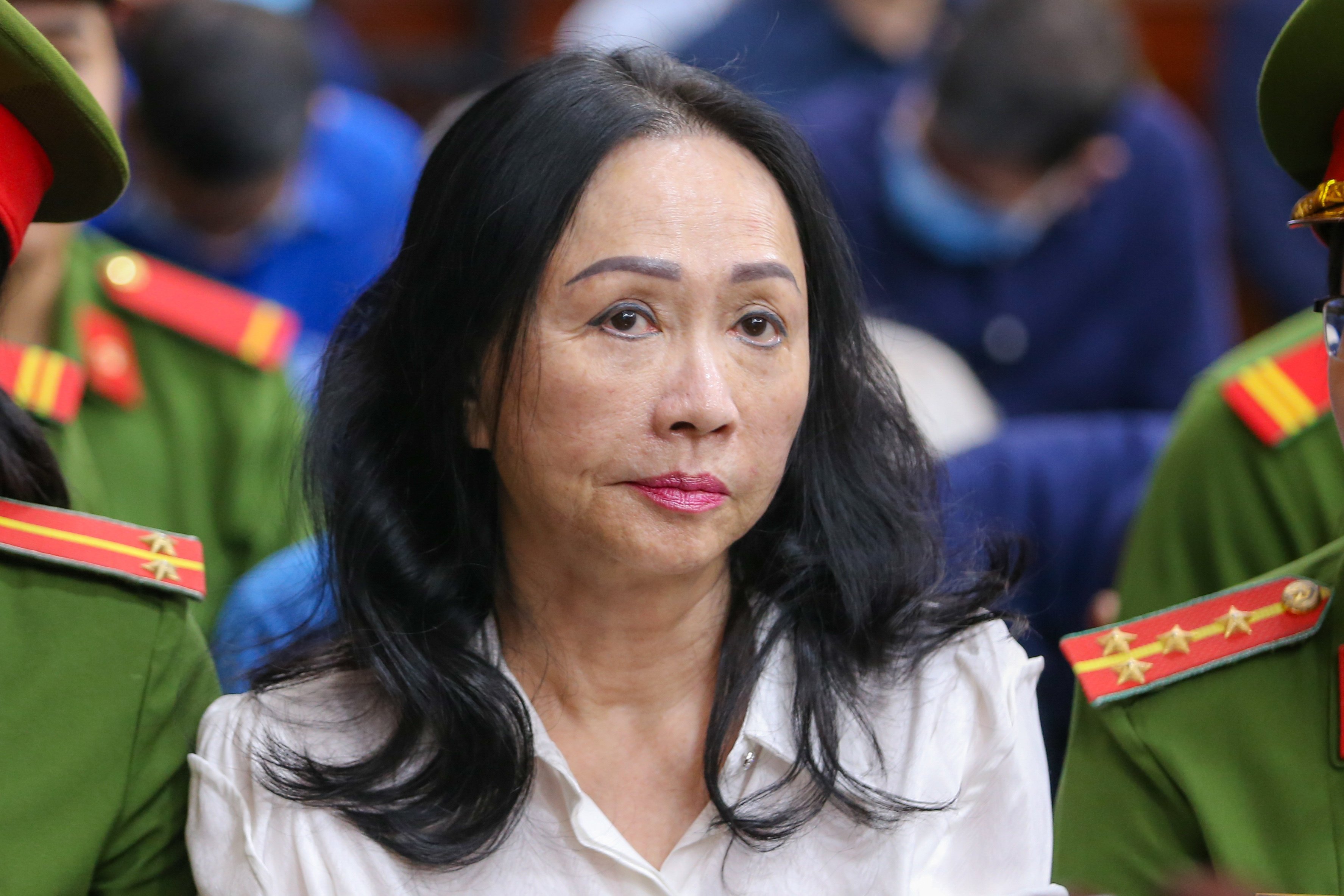Truong My Lan, chairwoman of Van Thinh Phat Holdings, during her trial at the Ho Chi Minh City People’s Court on April 11. Photo: EPA-EFE