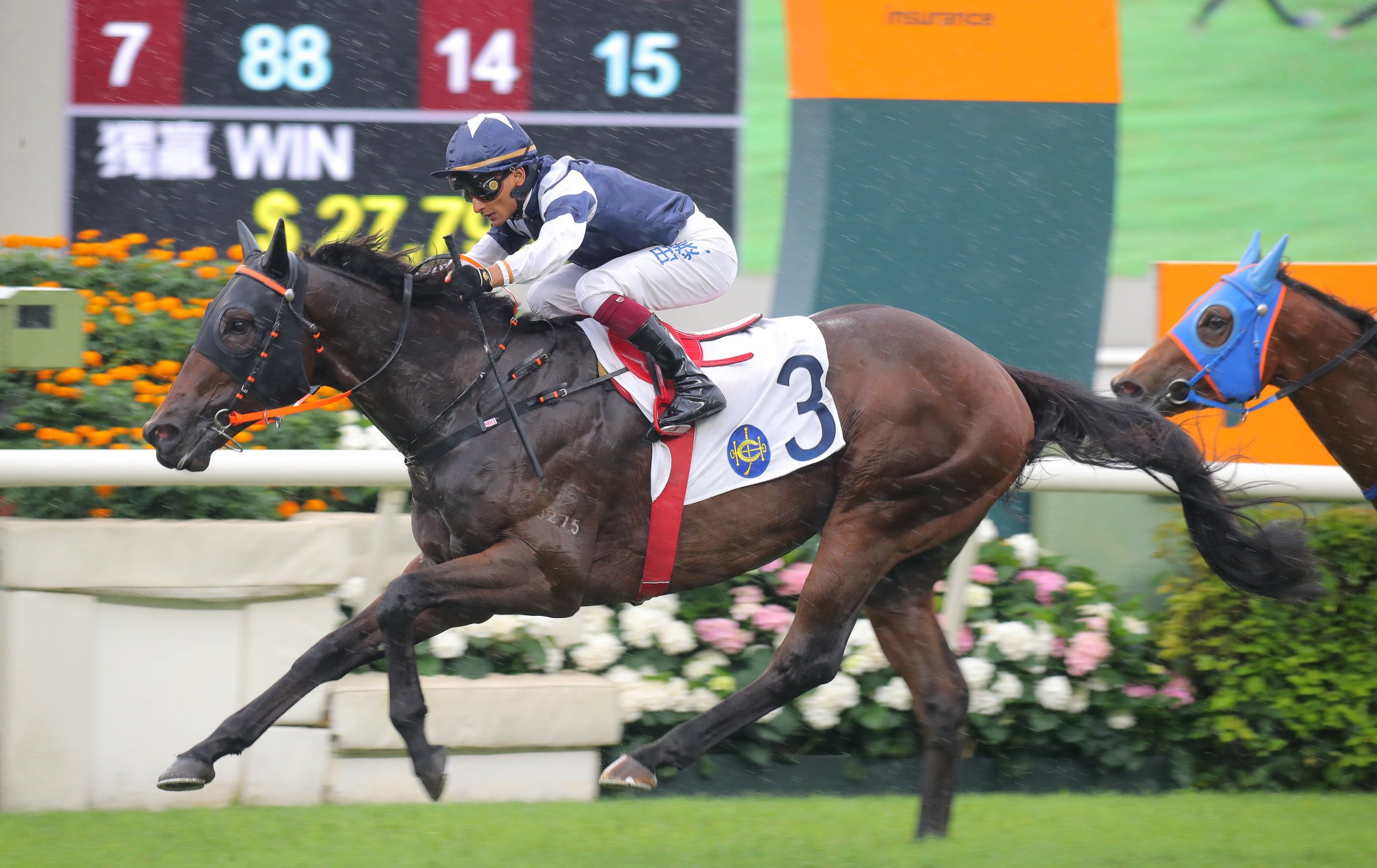 Karis Teetan guides Lucy In The Sky to victory at Sha Tin.