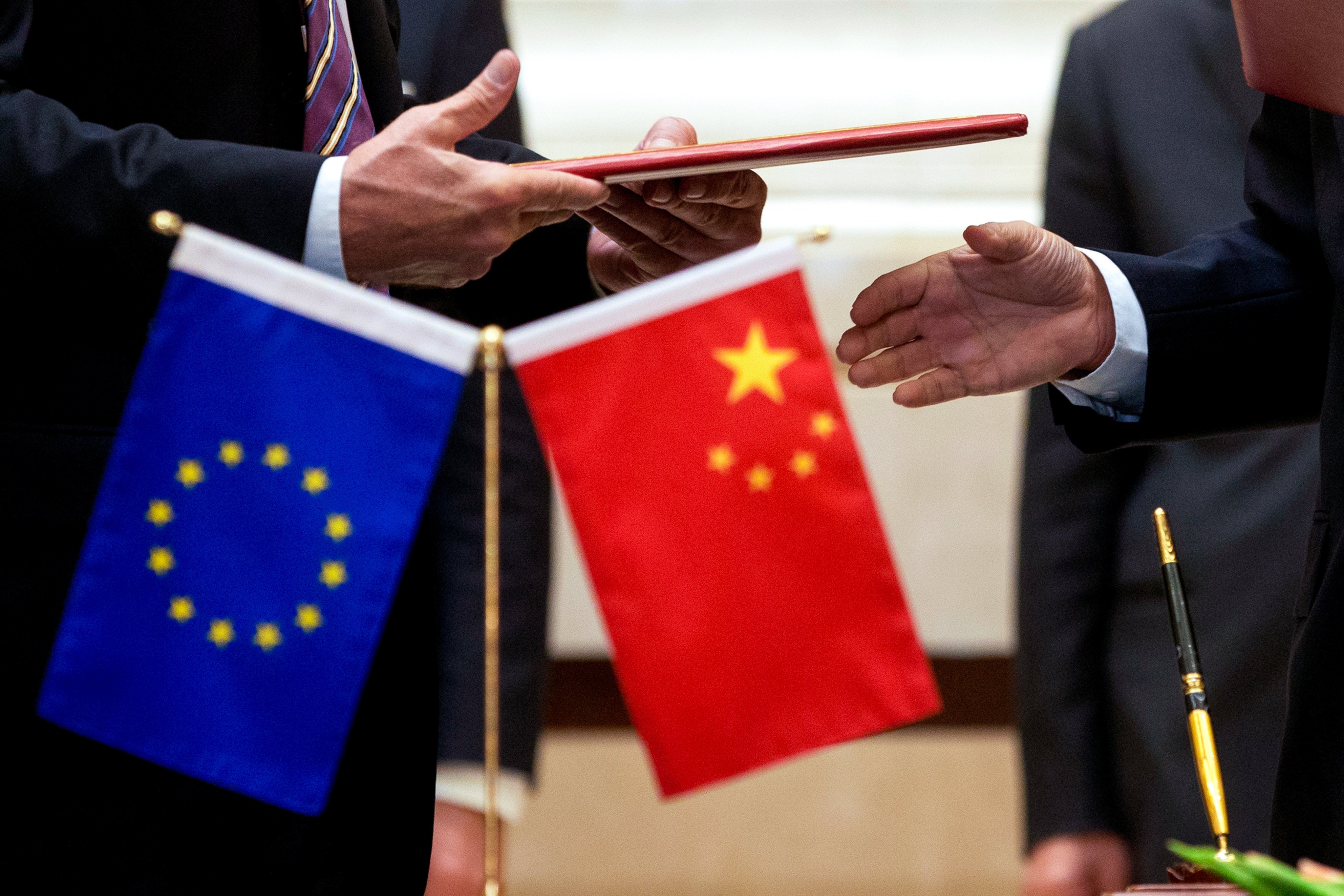 Relations between the EU and China have been strained over concerns about market access and state support for Chinese products. Photo: AP