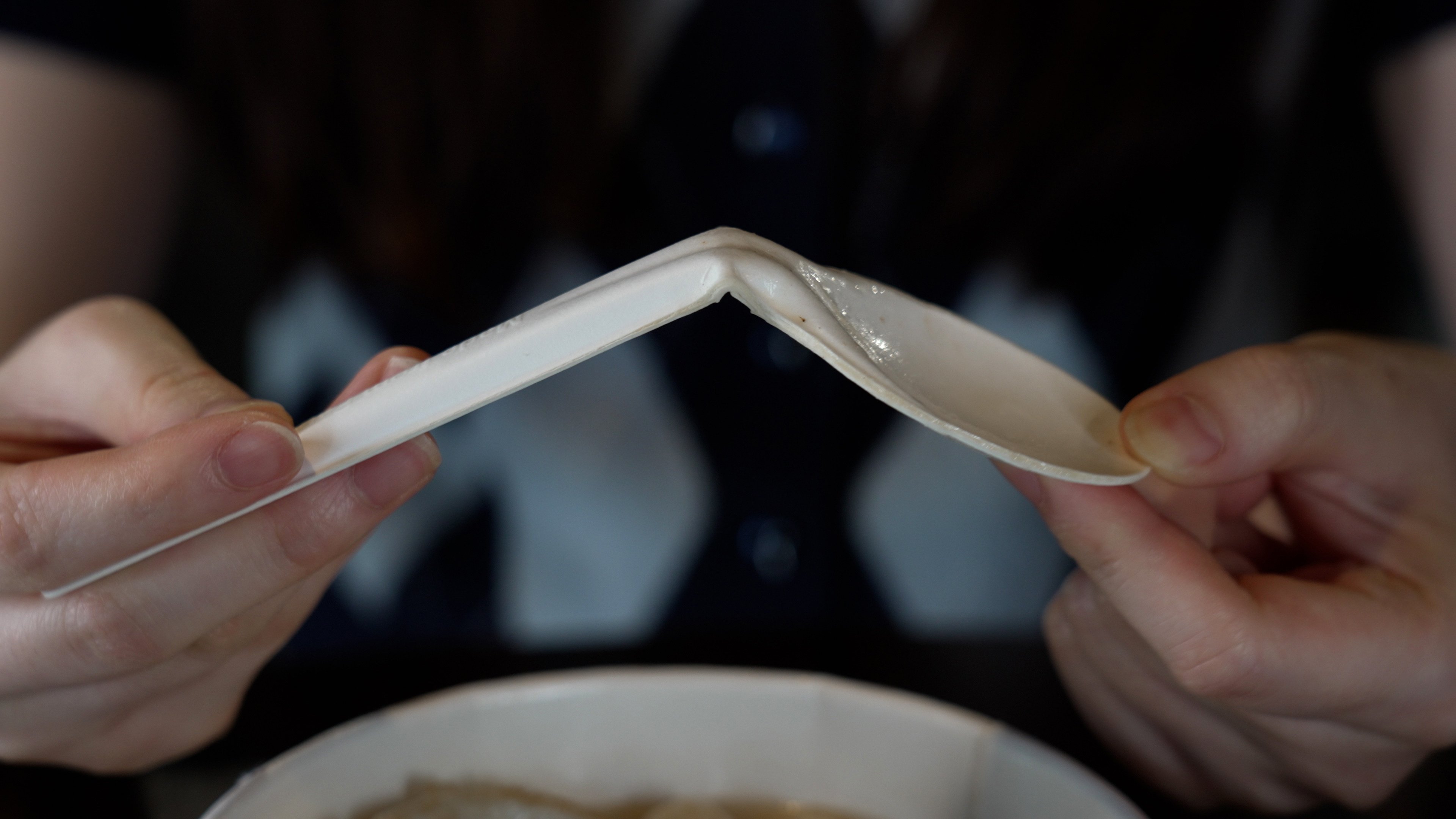 Some paper spoons are just not up to the job. Photo: SCMP