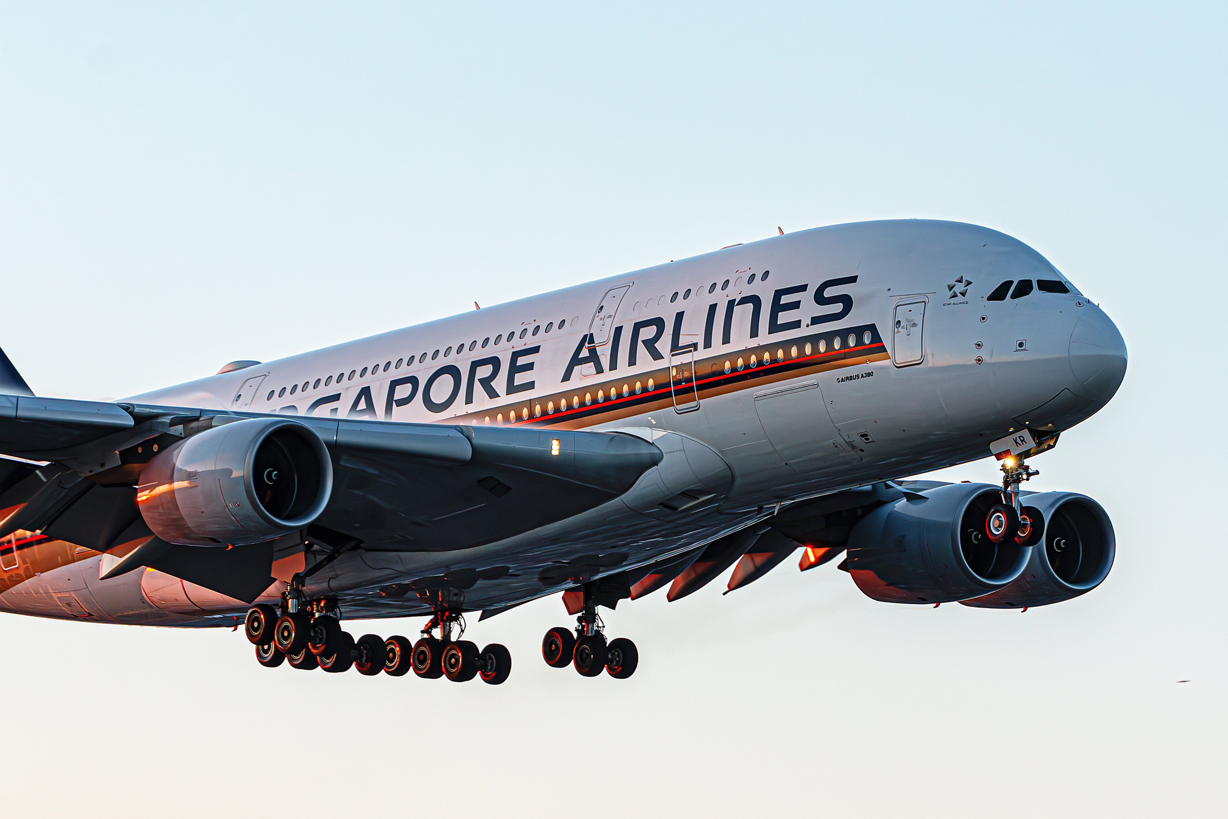 An Airbus A380 Singapore airlines approaching London Heathrow Airport. Photo: Shutterstock