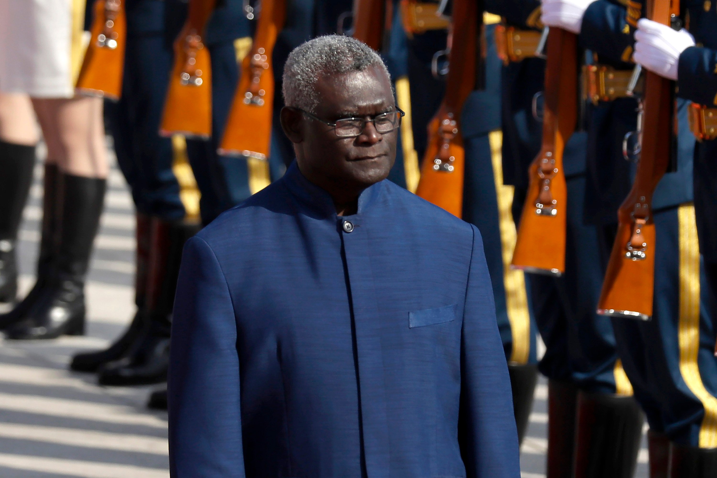 Solomon Islands’ incumbent pro-China prime minister Manasseh Sogavare said Monday he will not stand for a new term. Photo: AP