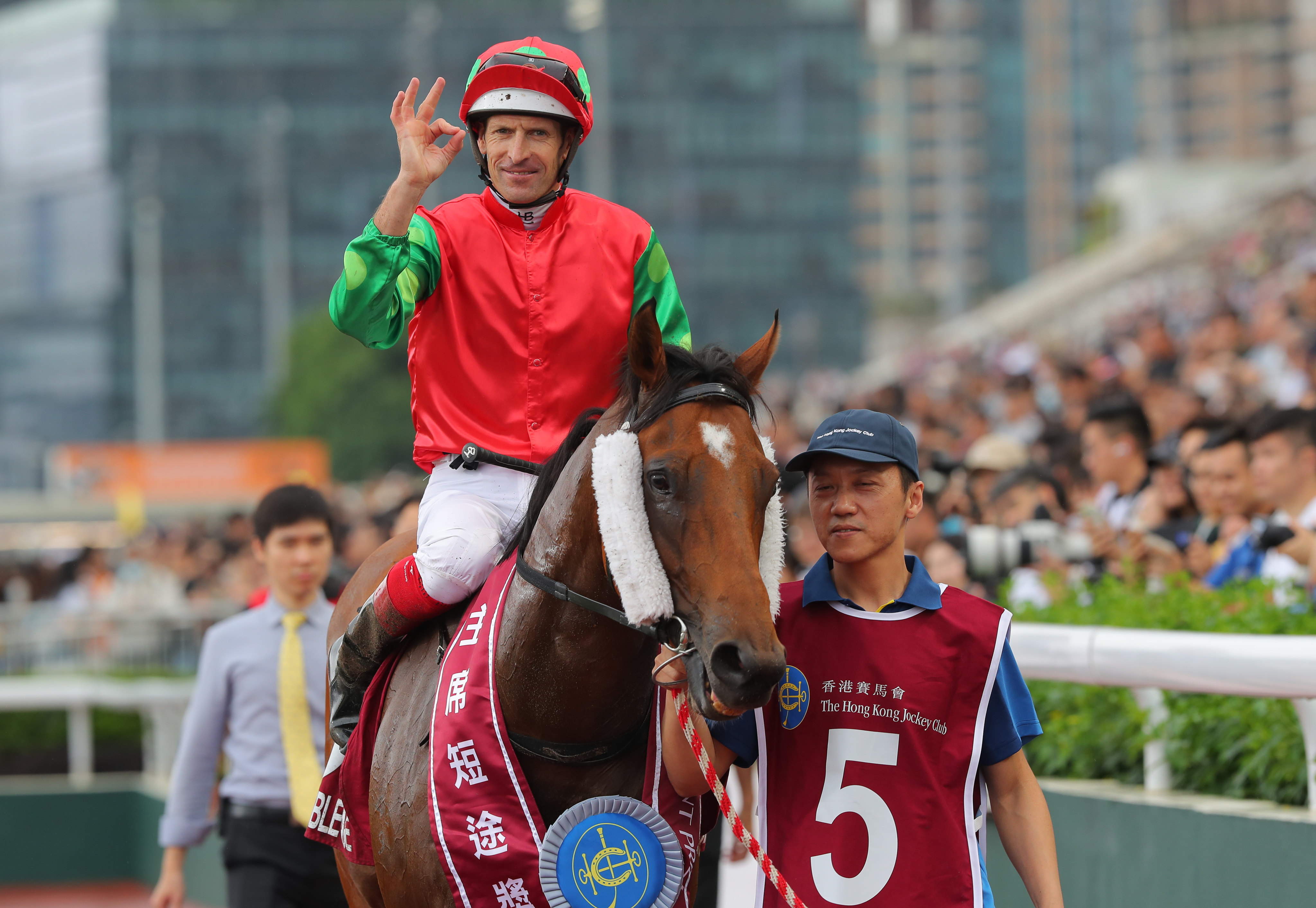 Hugh Bowman is still on a high after his Group One win on Invincible Sage. Photos: Kenneth Chan