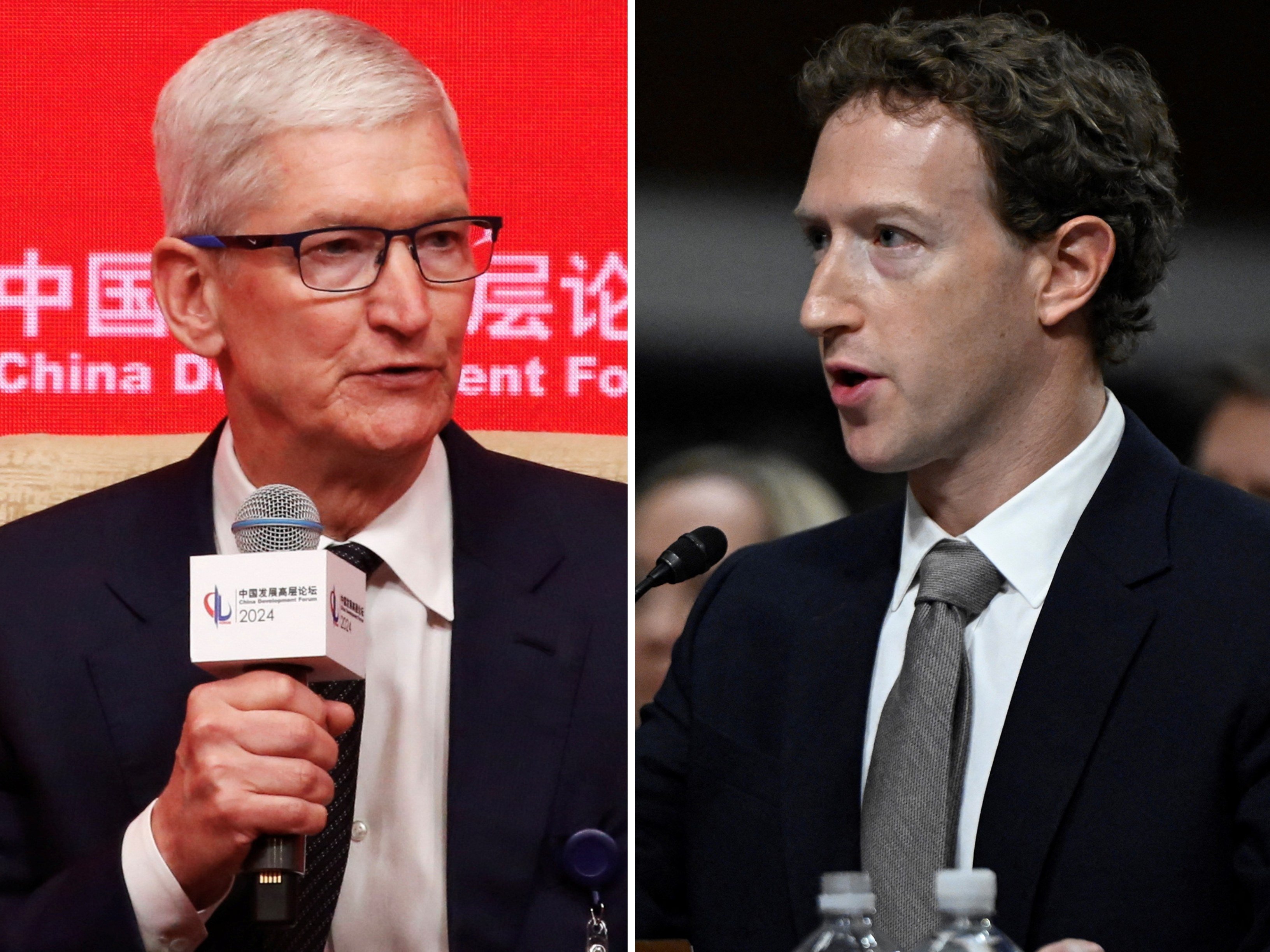 What remarks have Apple CEO Tim Cook and Meta’s Mark Zuckerberg made about each other through the years? Photos: Reuters, TNS