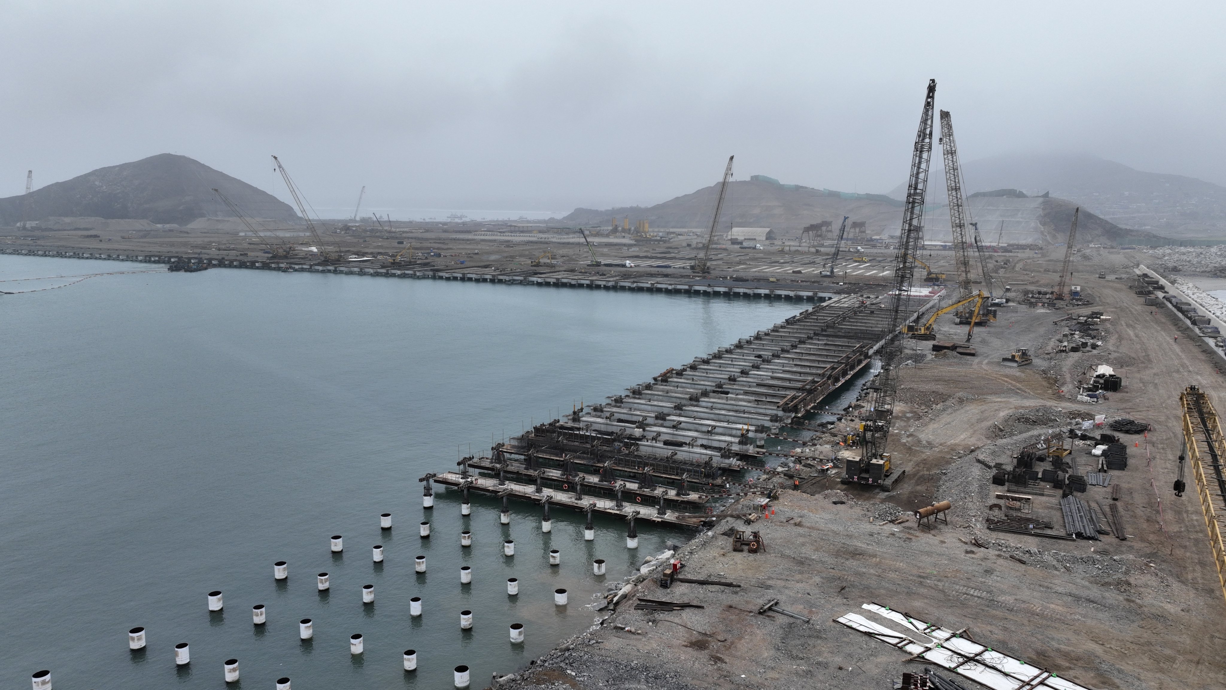 China is building a megaport in Chancay on Peru’s Pacific coast. Photo: AP