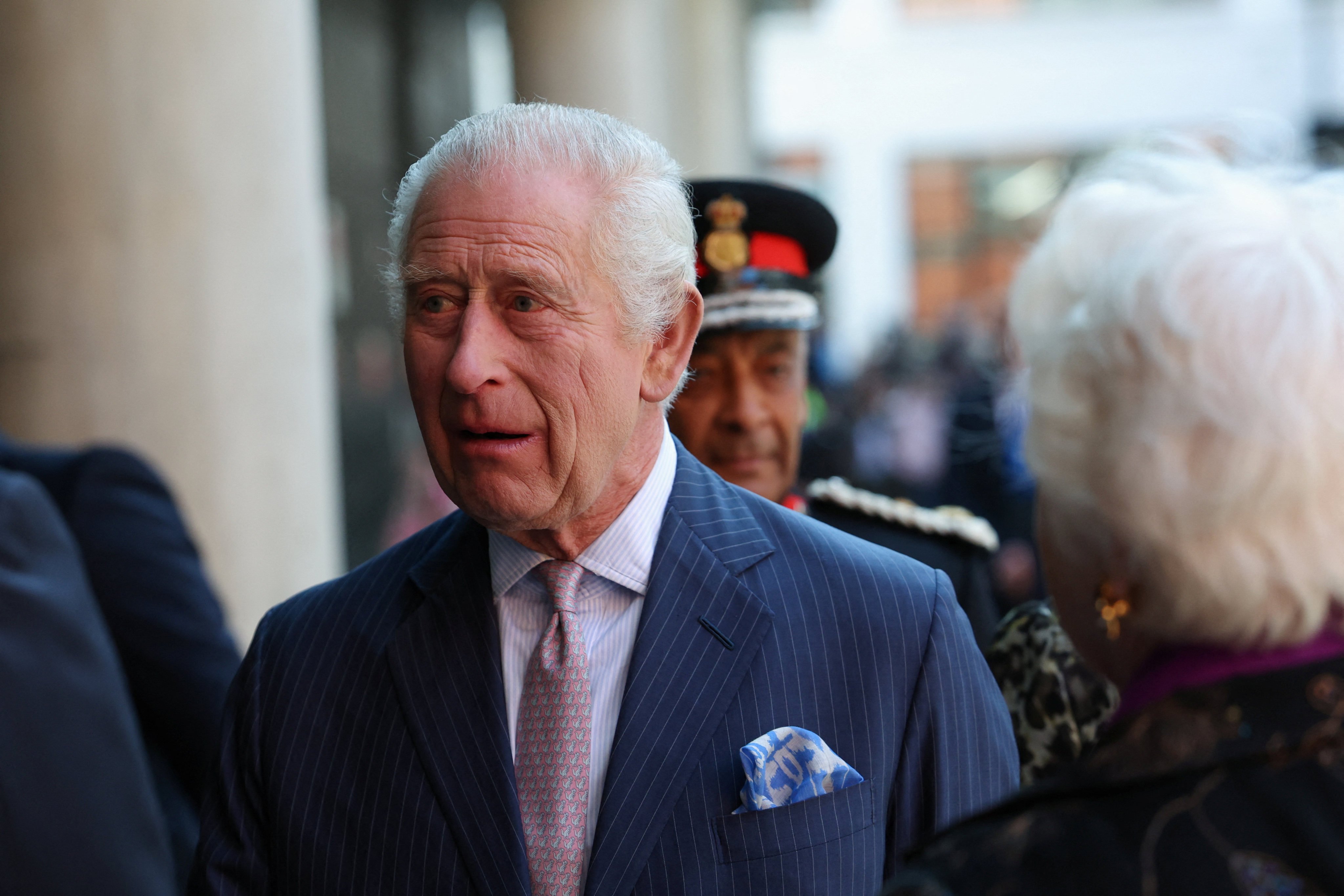 Britain’s King Charles makes his first official public appearance on Monday since being diagnosed with cancer. Photo: Reuters/Pool