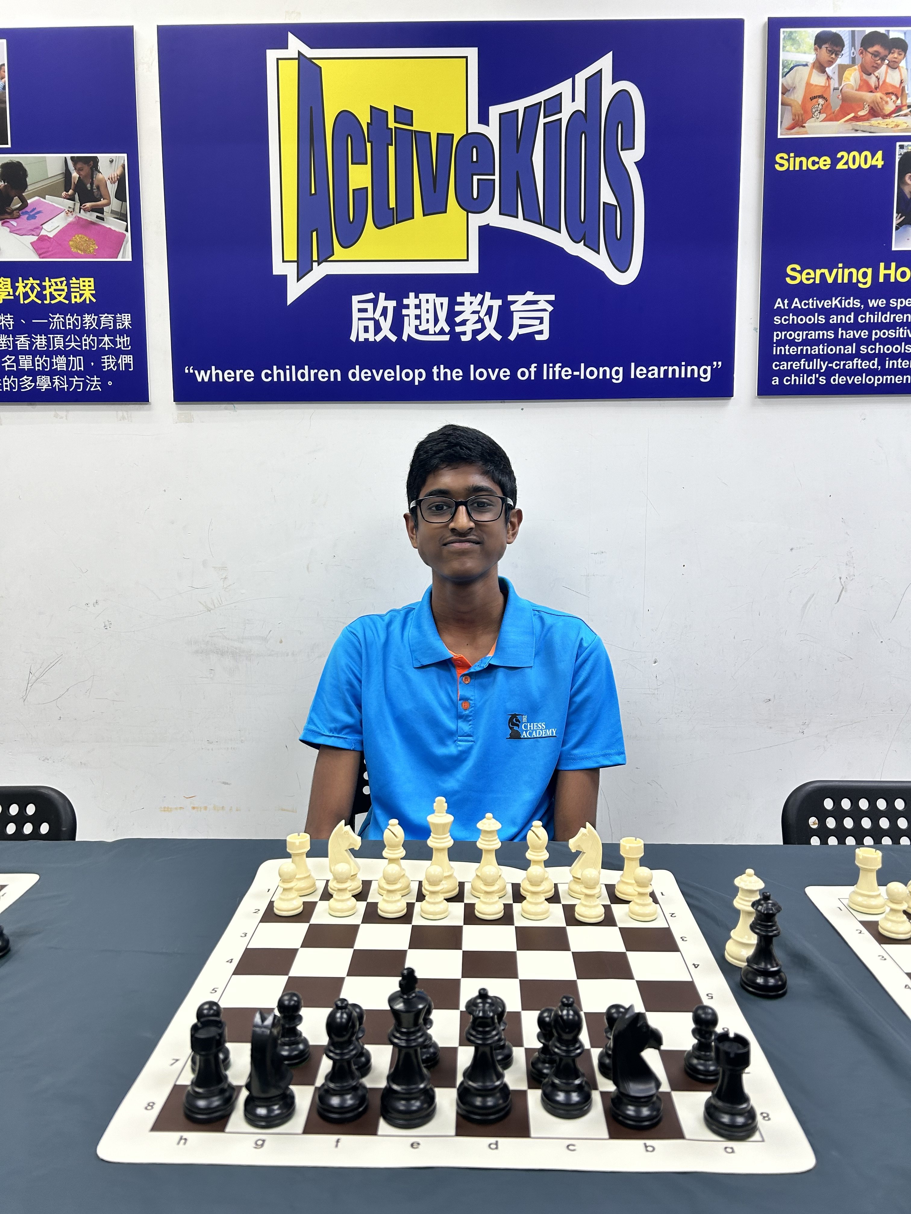 Thanneermalai Kannappan comes from a family of chess players. Photo: Kathryn Giordano