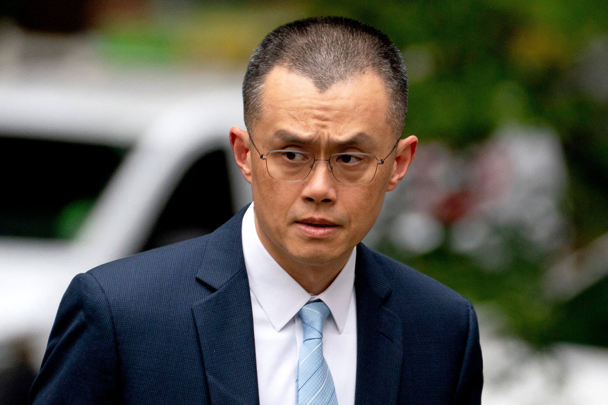 Ex-Binance CEO Changpeng Zhao arrives at federal court in Seattle, Washington, on Tuesday. Photo: Bloomberg
