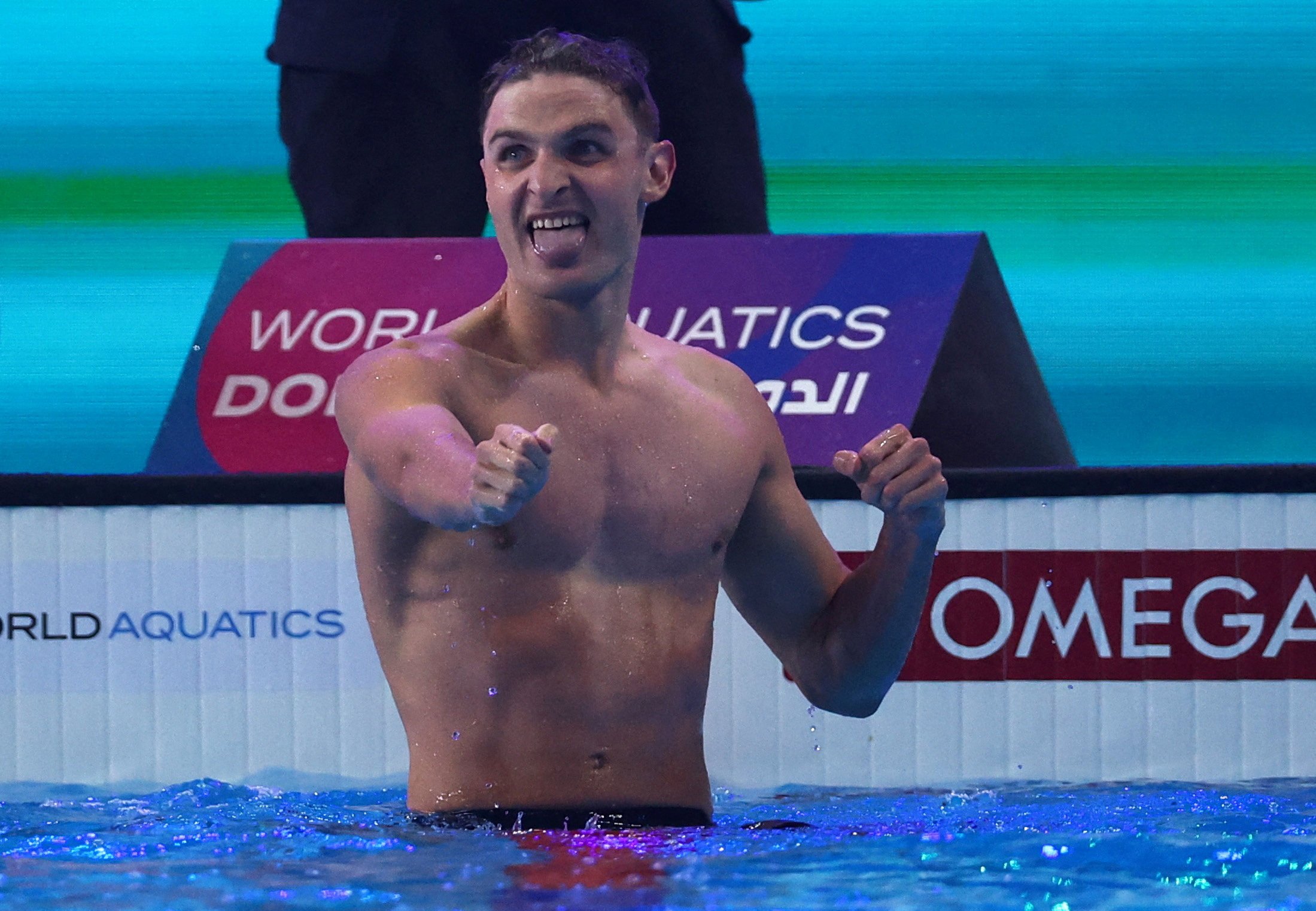 New Zealand’s Lewis Clareburt is aiming for a first Olympic swimming medal in Paris. Photo: Reuters
