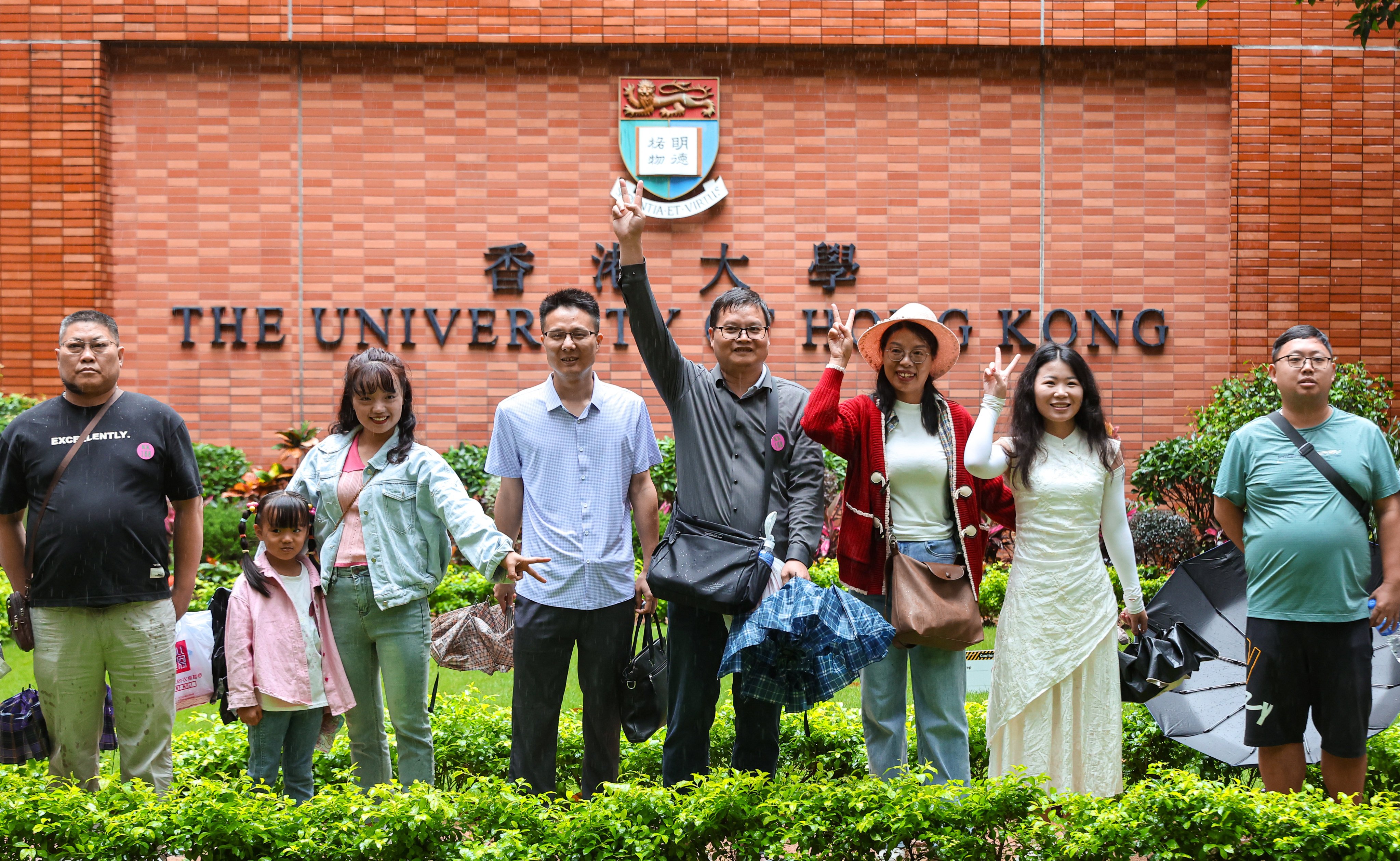 Travellers visit University of Hong Kong on Labour Day “golden week” holiday. Photo: Edmond So