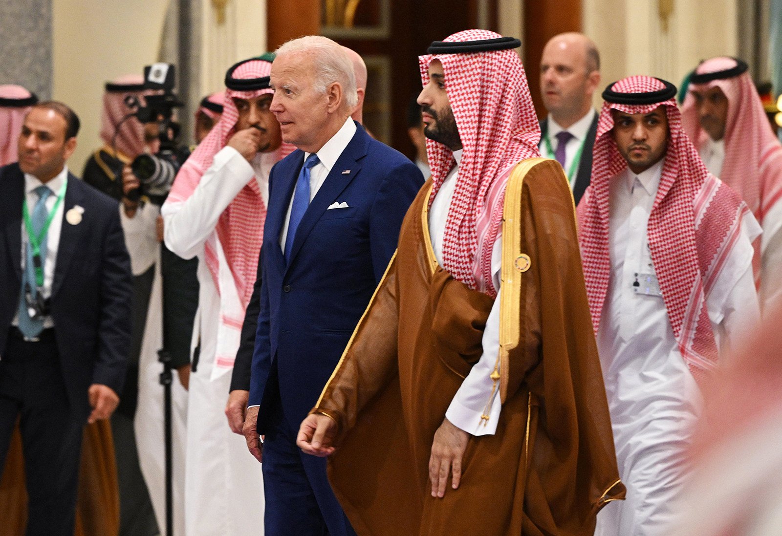 US President Joe Biden and Saudi Crown Prince Mohammed bin Salman in 2022. File photo: AFP 