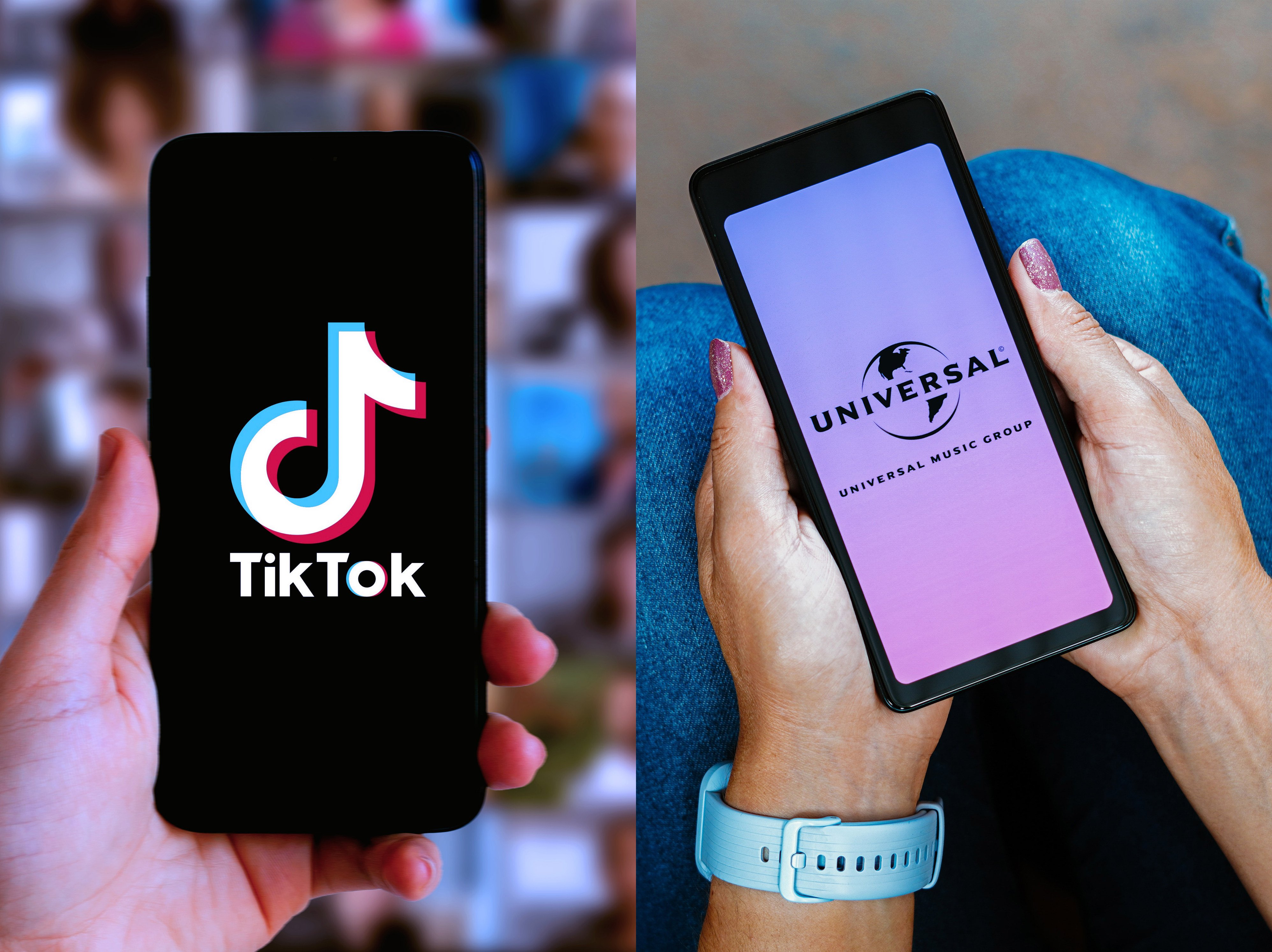 ByteDance-owned TikTok and Universal Music Group have signed in Los Angeles what they describe as a “multidimensional licensing agreement”. Photos: Handout 