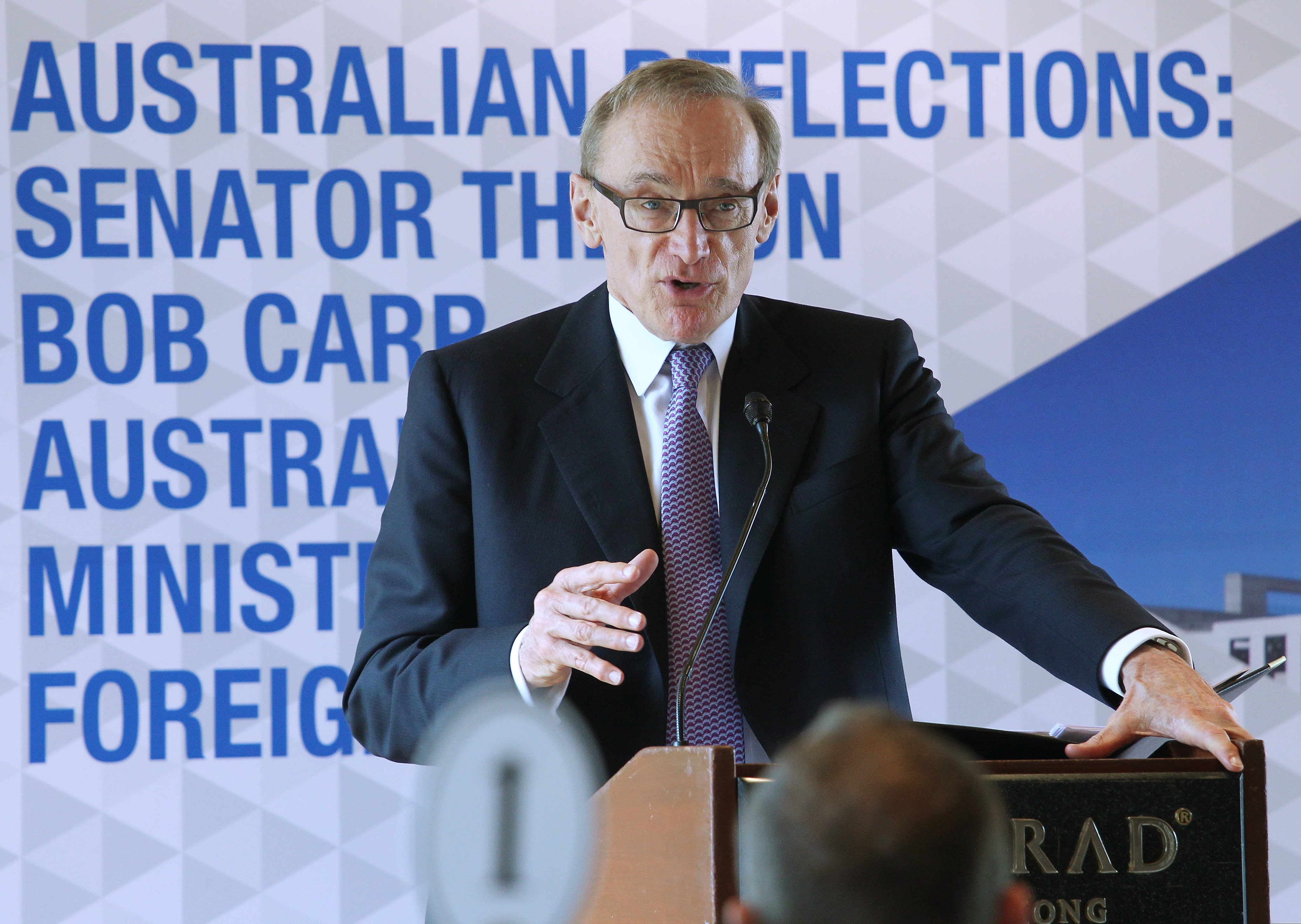 Former Australian Minister for Foreign Affairs Bob Carr is suing New Zealand’s foreign minister, Winston Peters, over a comment the minister made about his close ties with China. Photo: SCMP