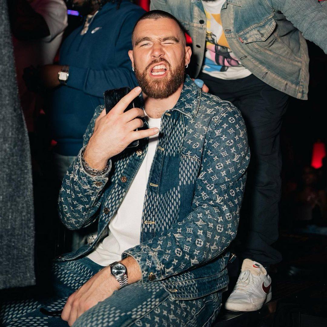 How has Travis Kelce’s (pictured) wealth grown in the past half-year since he started dating Taylor Swift – and what has he been spending it on? Photo: @killatrav/Instagram
