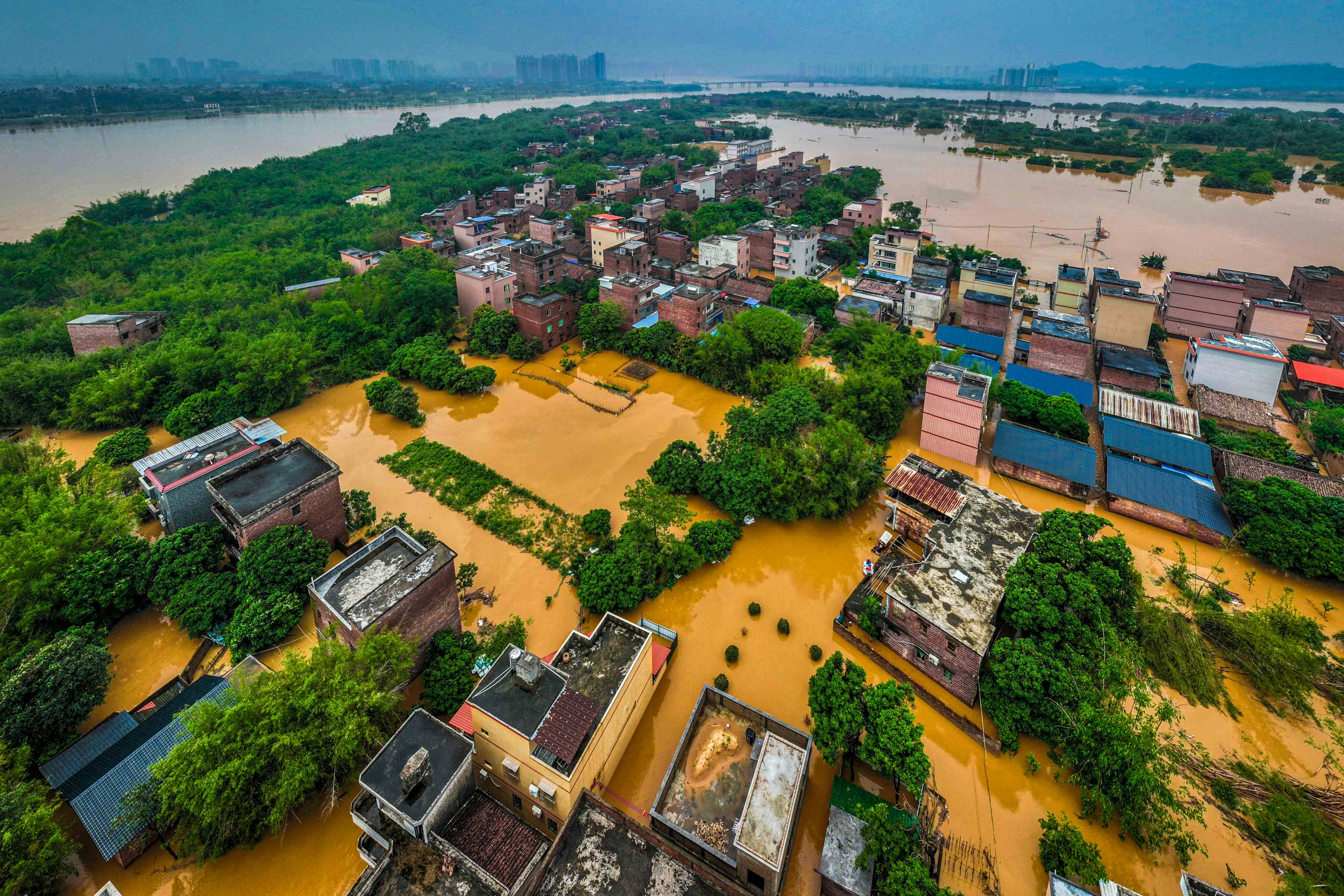 Torrential rainfall and severe flooding have submerged parts of southern China, with forecasters expecting more above-normal precipitation ahead. Photo: AFP