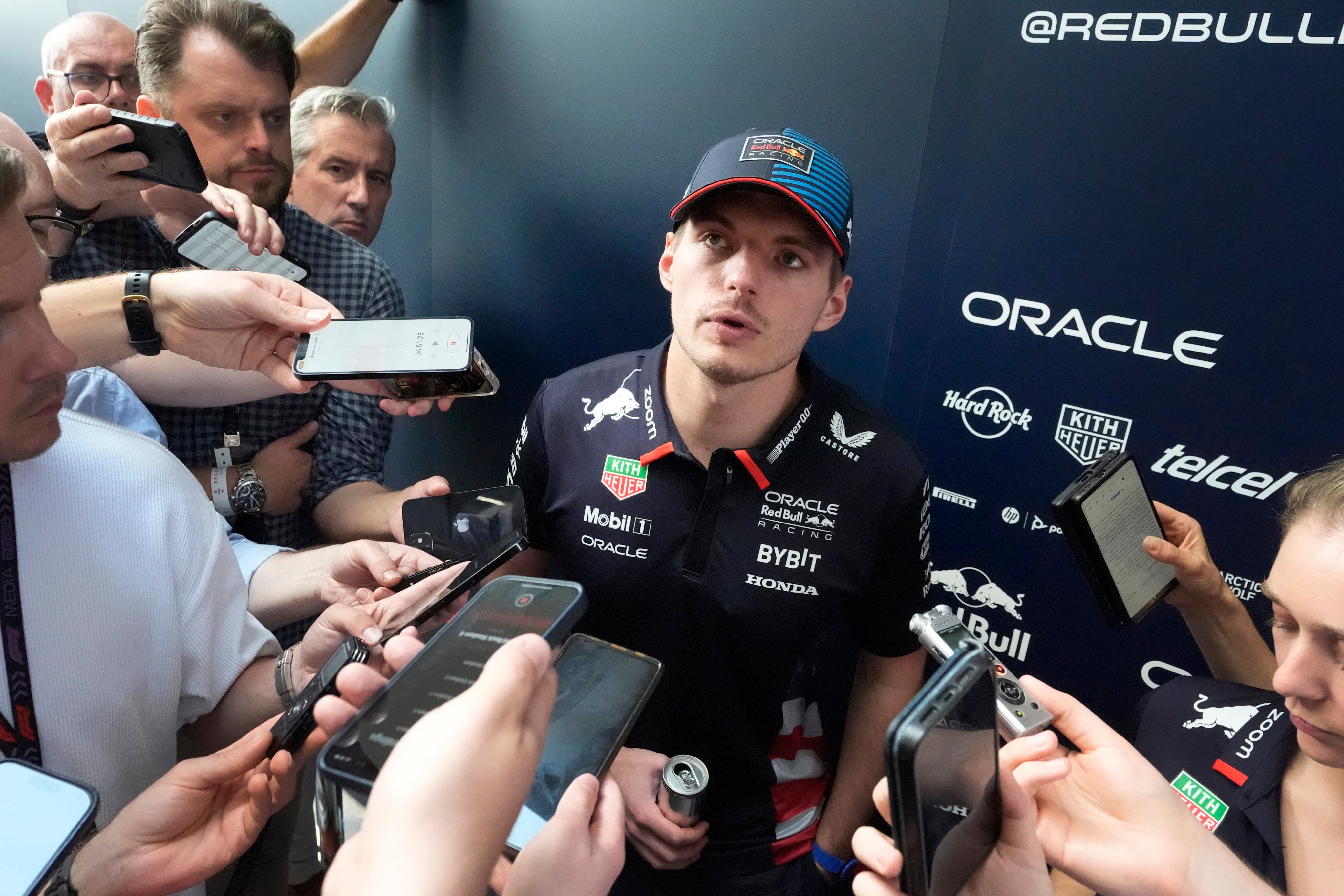 Verstappen said on Thursday ahead of Sunday’s Miami Grand Prix that his Red Bull future would not be decided by the departure of designer Adrian Newey. Photo: AP