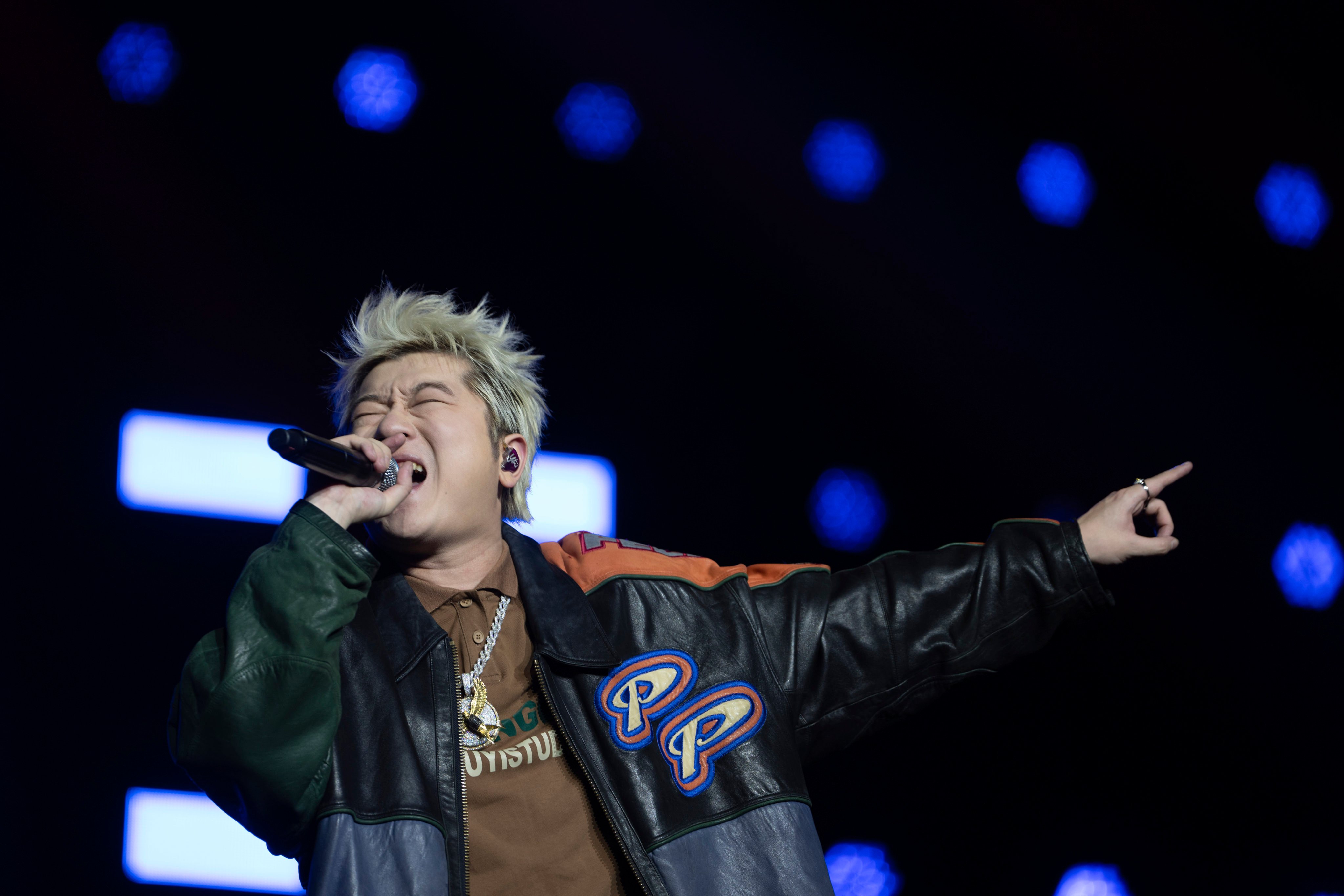 Chinese rapper Wang Yitai performs at a concert in Chengdu in China’s Sichuan province. For a while in 2018, hip hop was censored in China. Today, rappers are looking forward to the coming of a golden age for the music genre. Photo: AP
