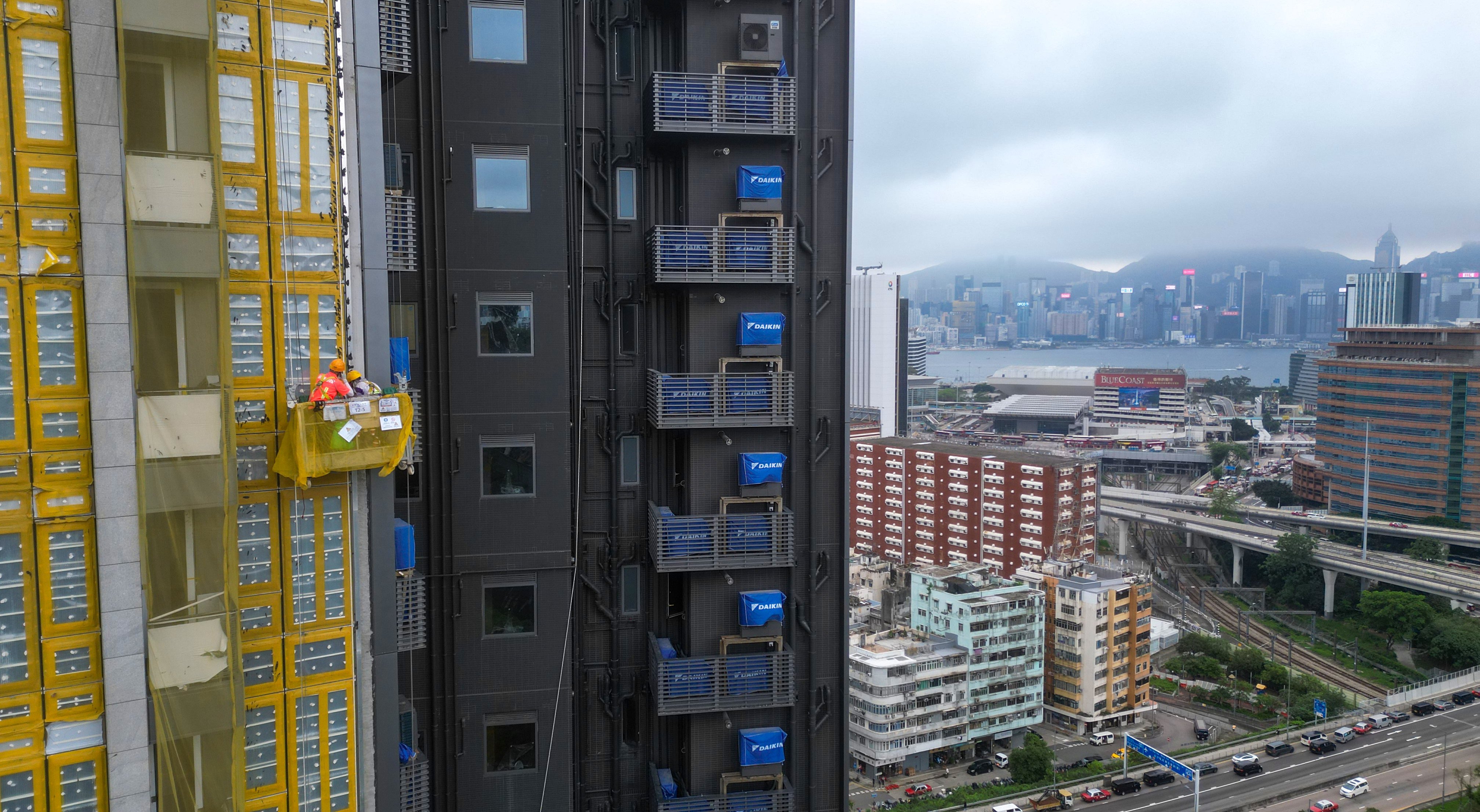 The Onmantin private housing under construction in Ho Man Tin on May 2, 2024. Photo: May Tse