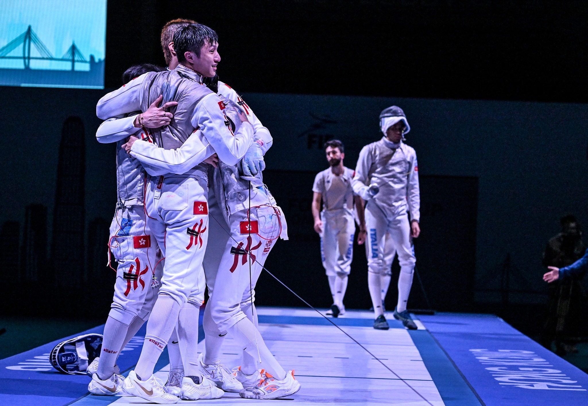 Hong Kong’s men’s foil team win a historic World Cup on Saturday. Photo: FIE