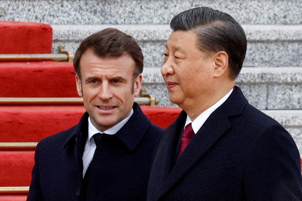 French President Emmanuel Macron has said he will press Chinese counterpart  Xi Jinping on economic reciprocity. Photo: Reuters