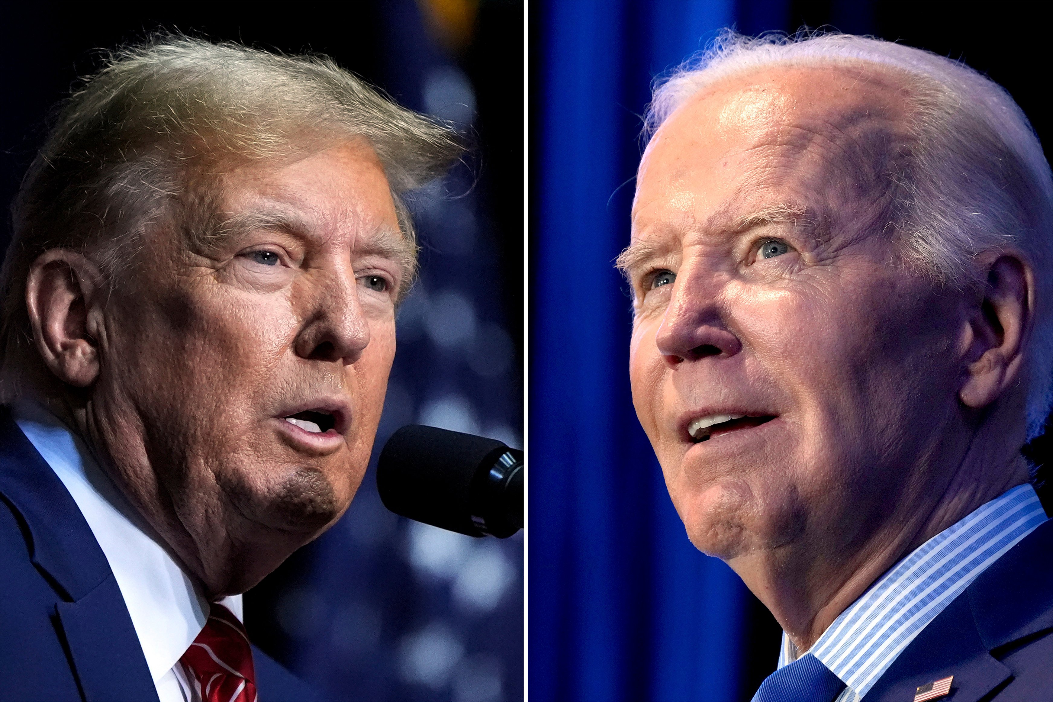 Donald Trump accused Democratic rival President Joe Biden of running a ‘Gestapo administration’ in a private address to donors. Photo: AP