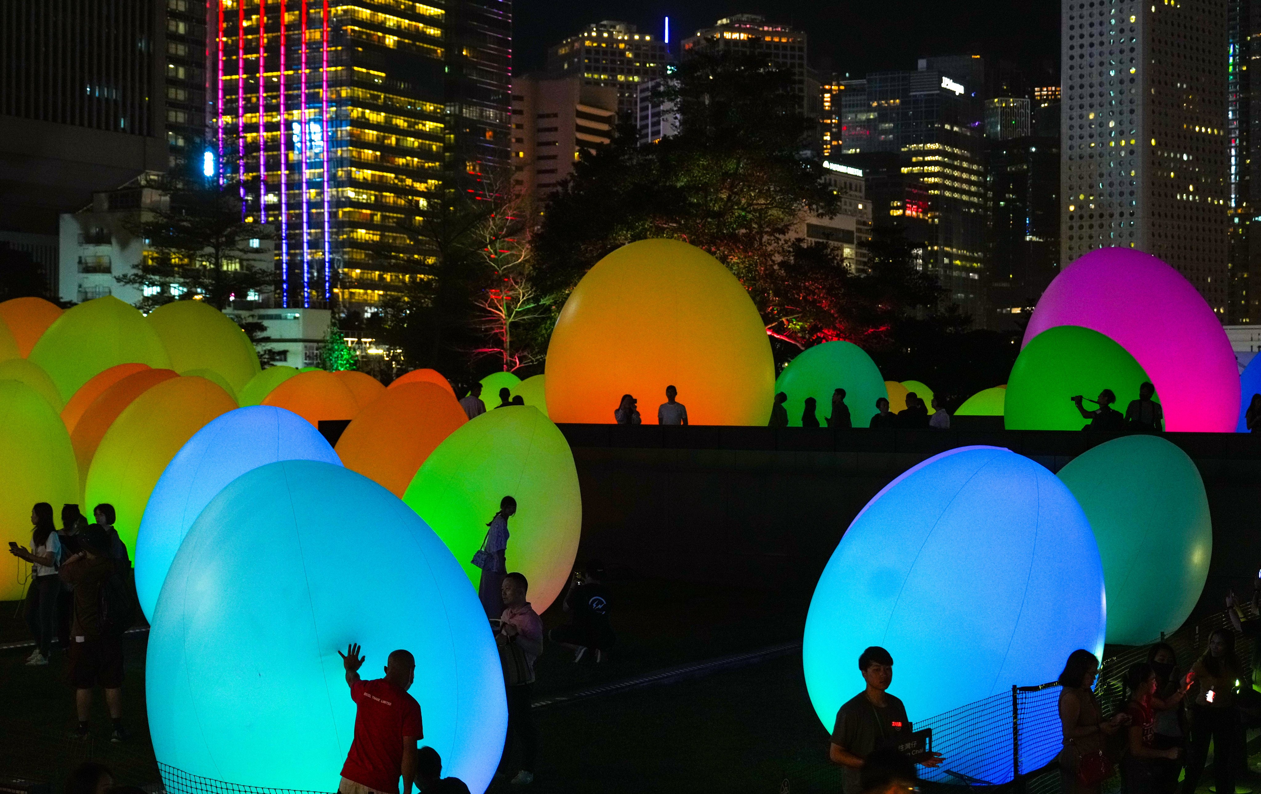 The art installation is located in Tamar Park in Admiralty and open to visitors from 6.30pm to 11pm every night. Photo: Sam Tsang