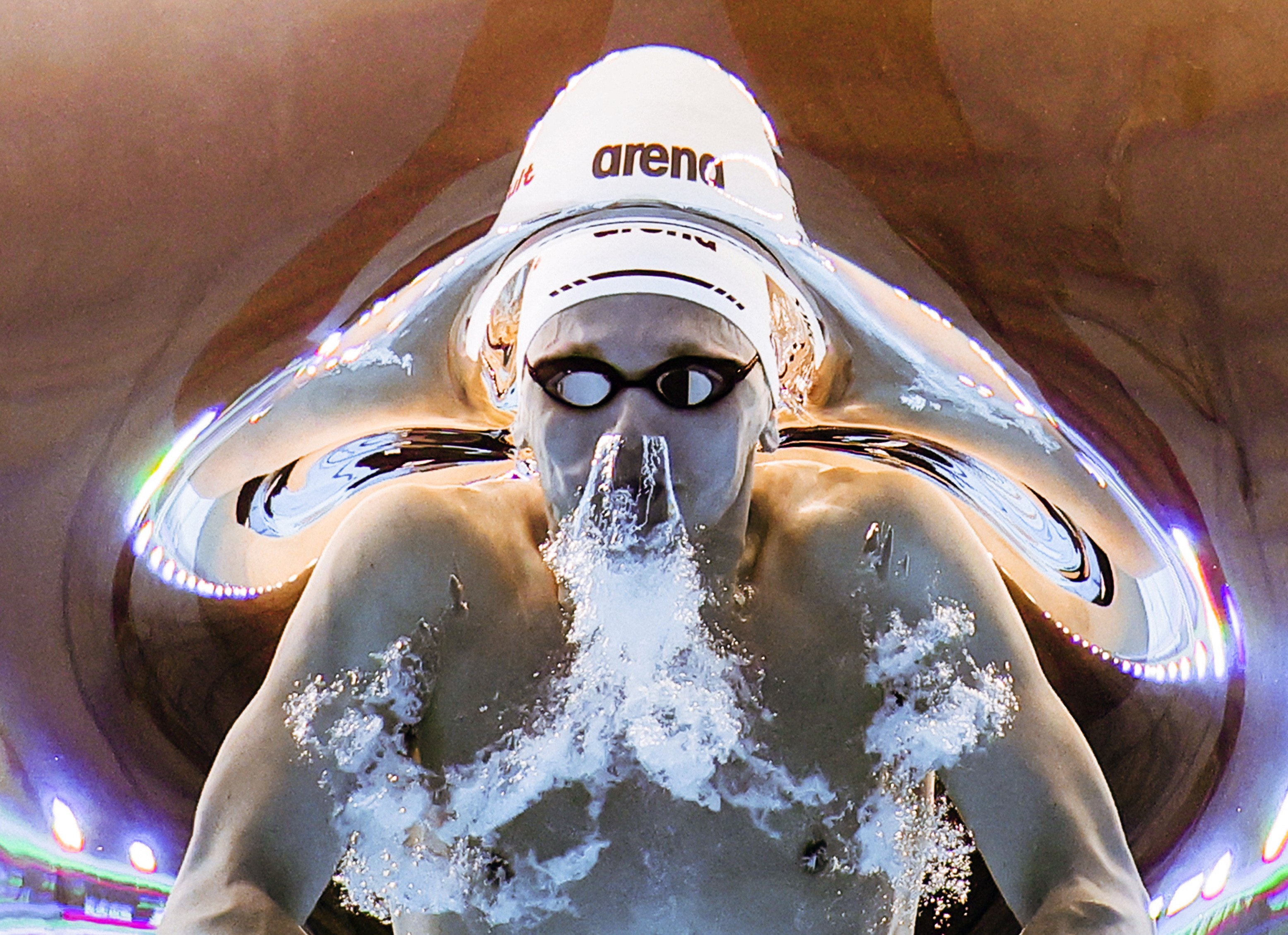 Kregor Zirk competes at the 2024 world championships, where he was fifth in his favoured event, the 200m butterfly. Photo: Reuters