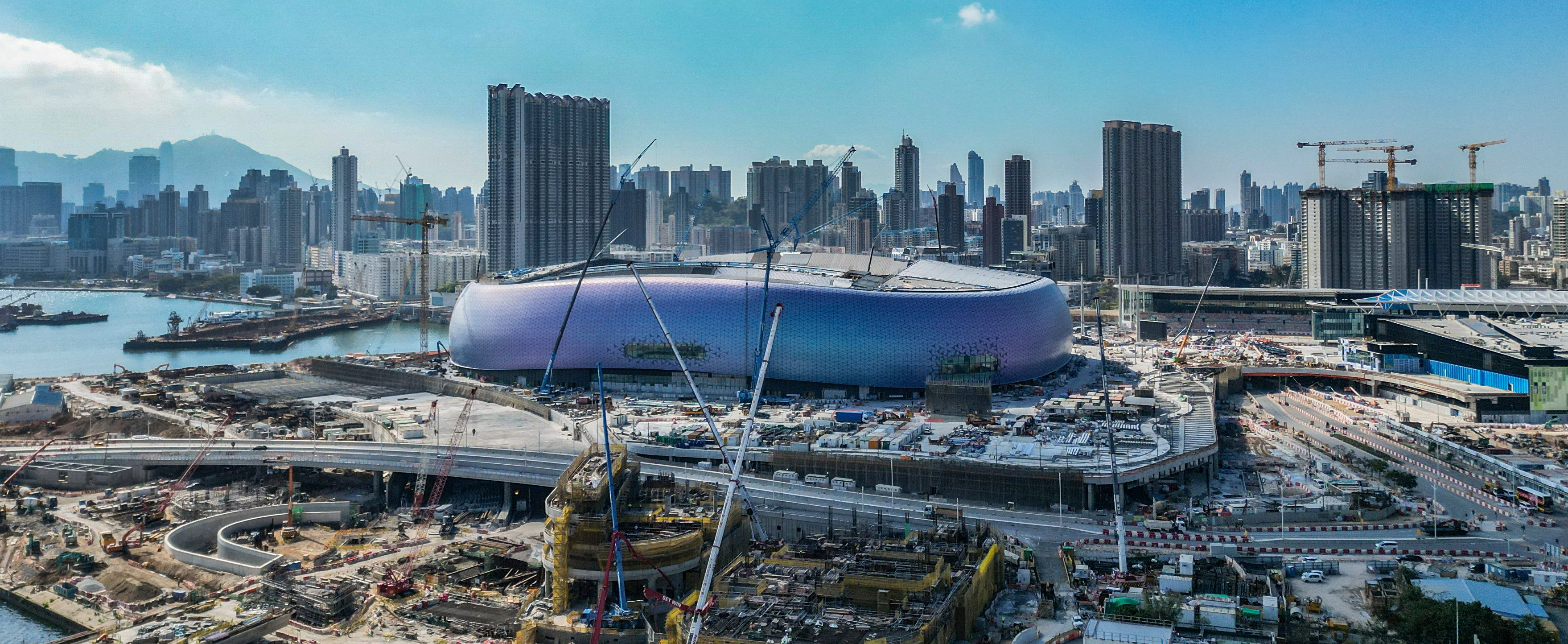 Kai Tak Sports Park remains under construction. Photo: Dickson Lee