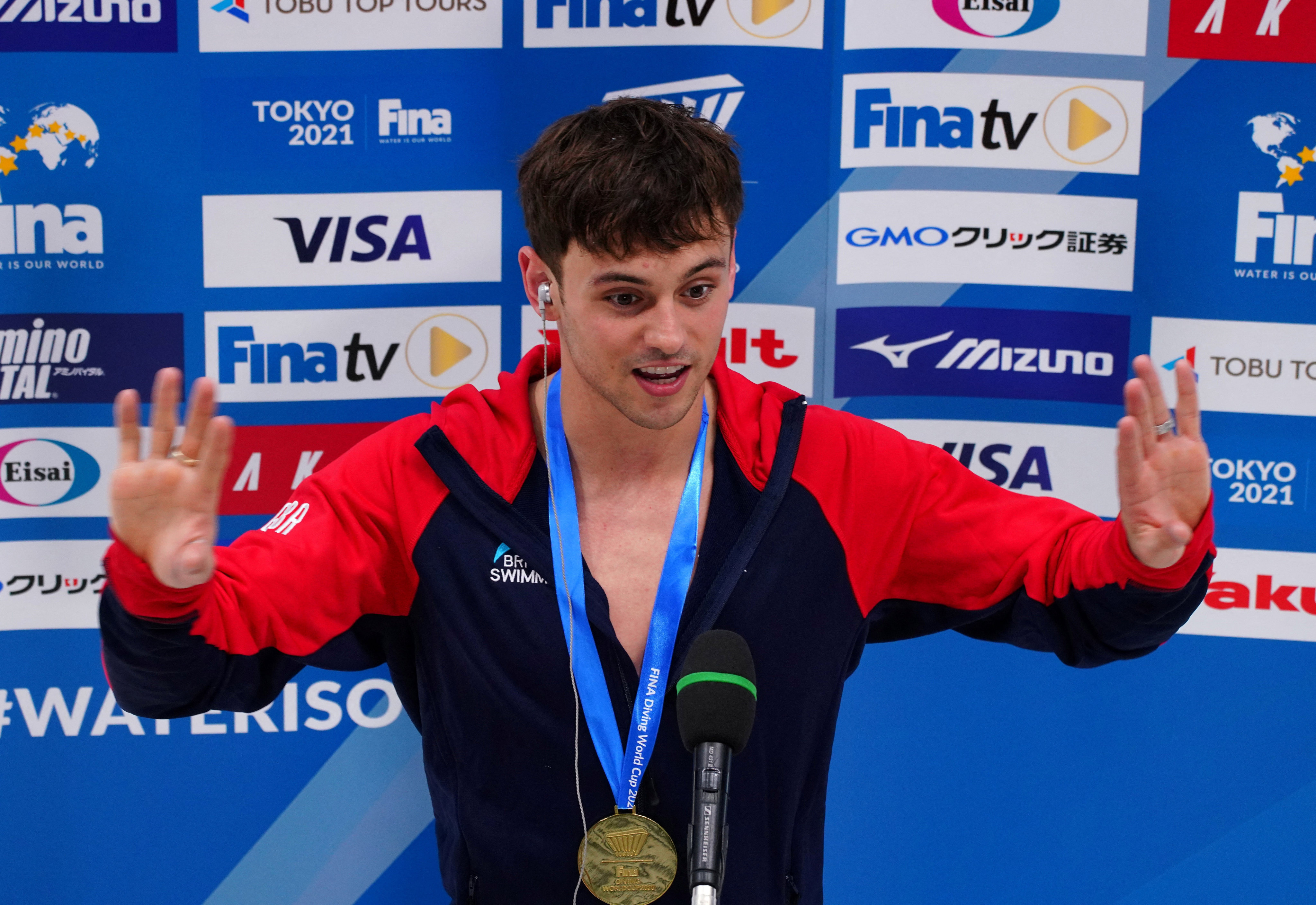 Tom Daley will become the first British diver to compete at five Olympic Games after making team for Paris. Photo: Reuters