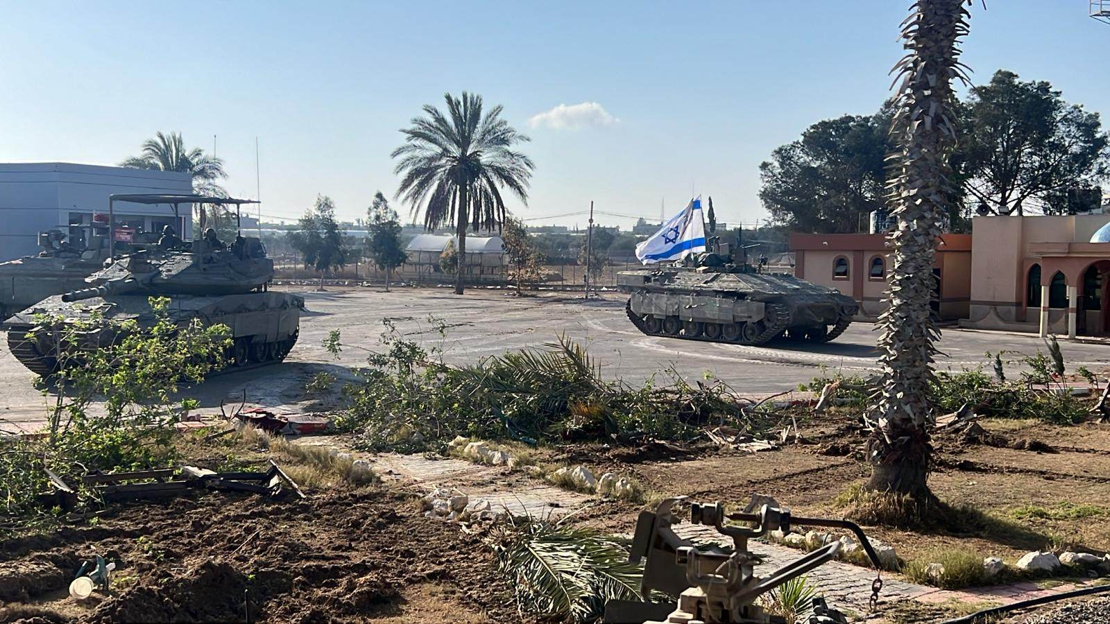 Israeli forces enter the Gaza side of the Rafah crossing. Photo: IDF/Handout via Xinhua