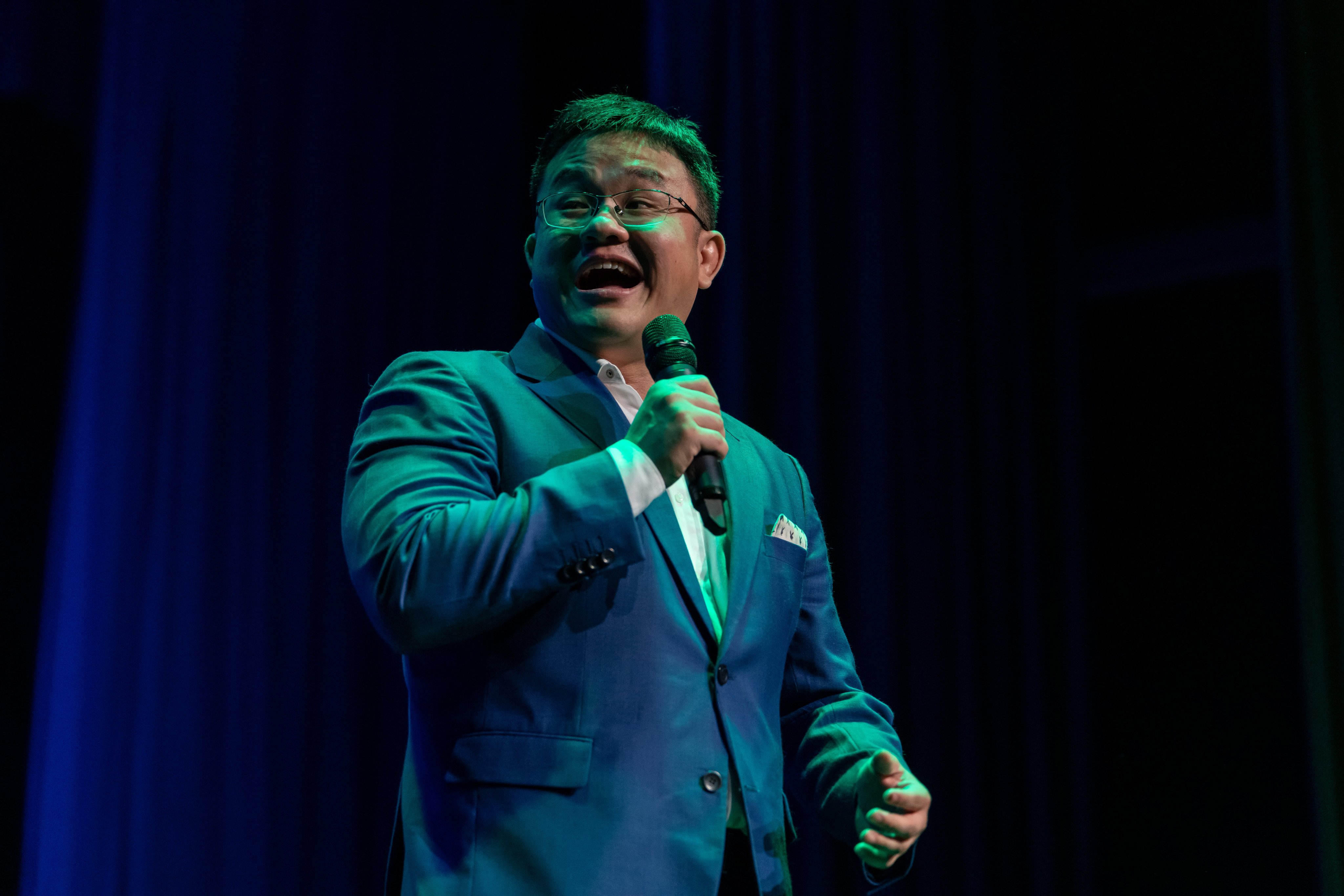 Malaysian comedian Dr Jason Leong was “unhappy as a doctor”. Photo: John Cafaro