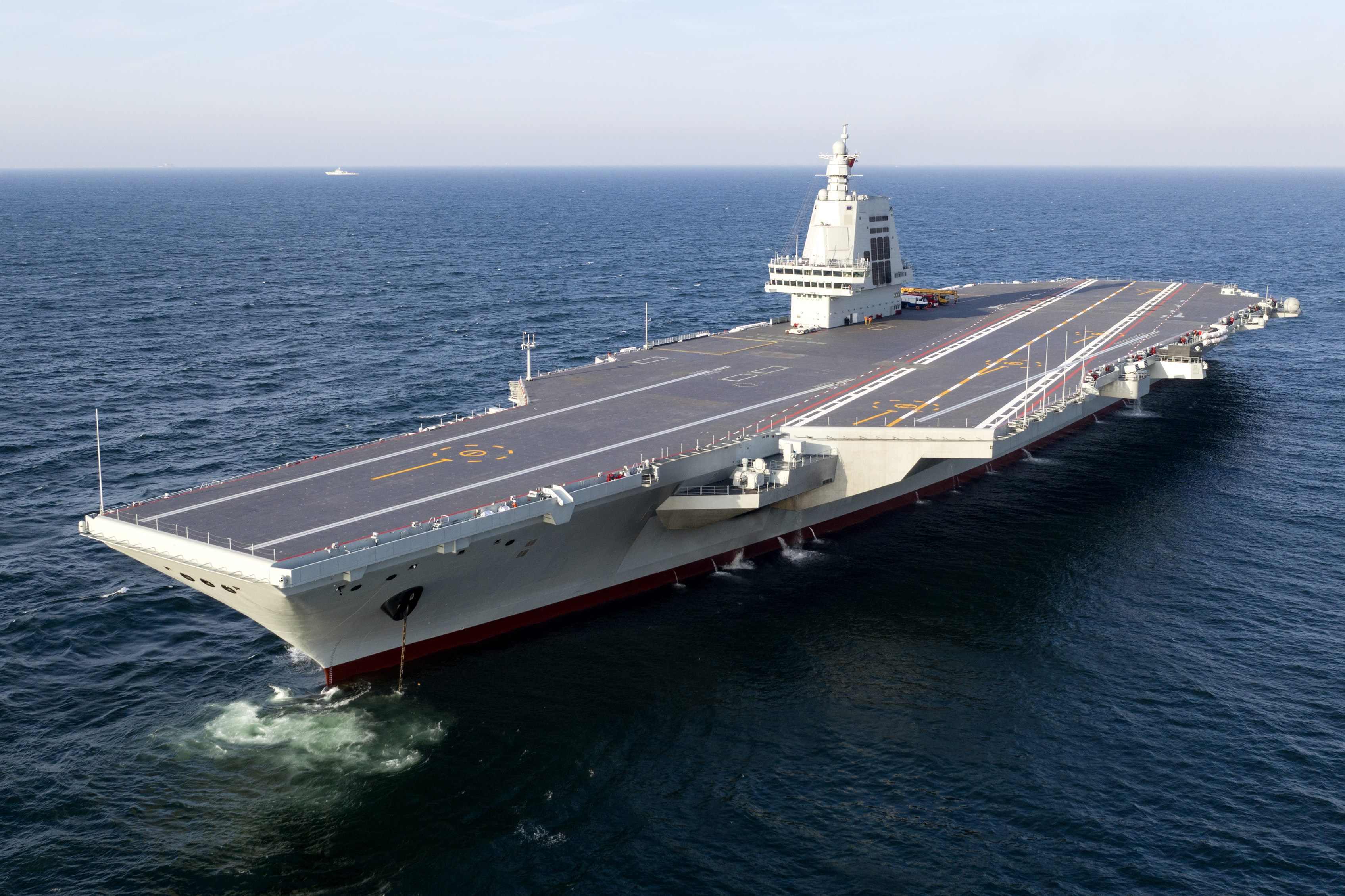 The Fujian is China’s first aircraft carrier built to a domestic design. Photo: Xinhua