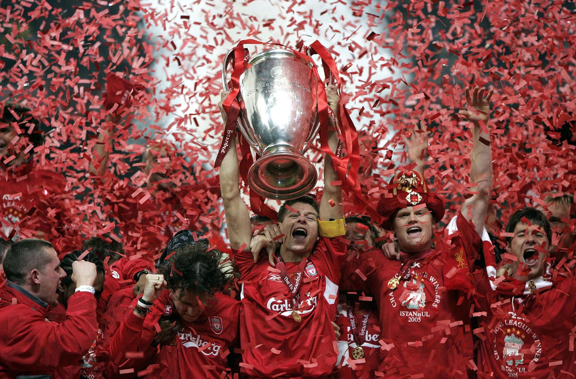 Liverpool beat Milan in the 2005 Uefa Champions League on penalties after an epic contest. Photo: AP