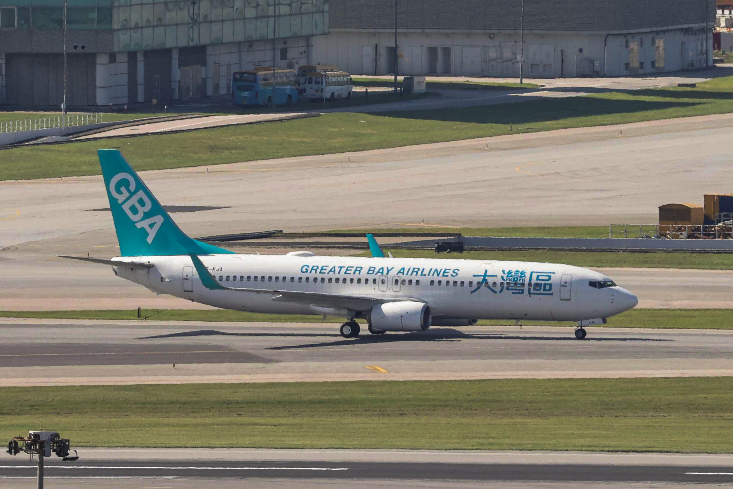 A Greater Bay Airlines plane in Hong Kong. Photo: K. Y. Cheng