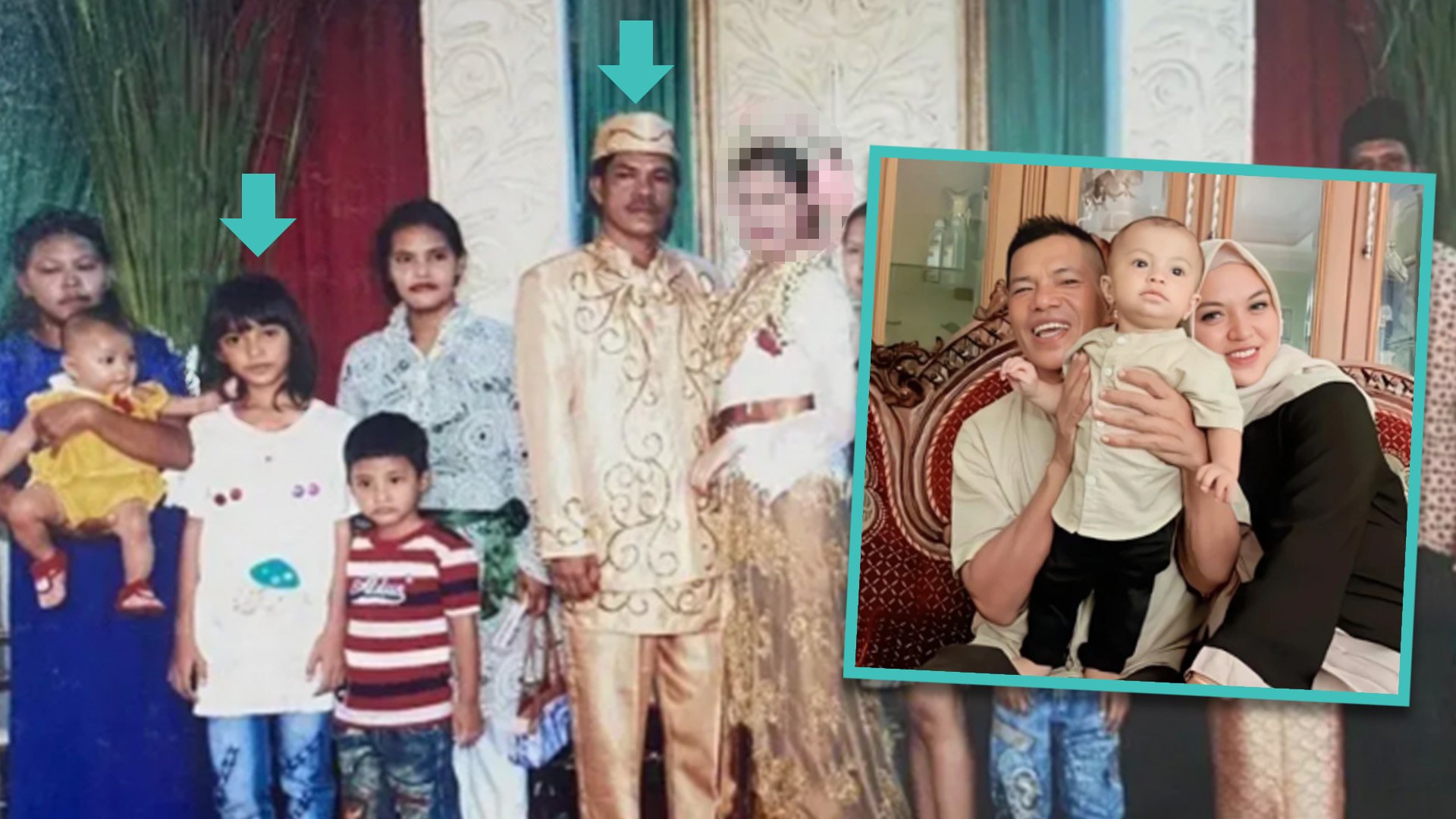 A 19-year-old Indonesian woman finds out after marrying a man aged 57, that she attended a previous wedding of his when she was just nine years old. Photo: SCMP composite/QQ.com