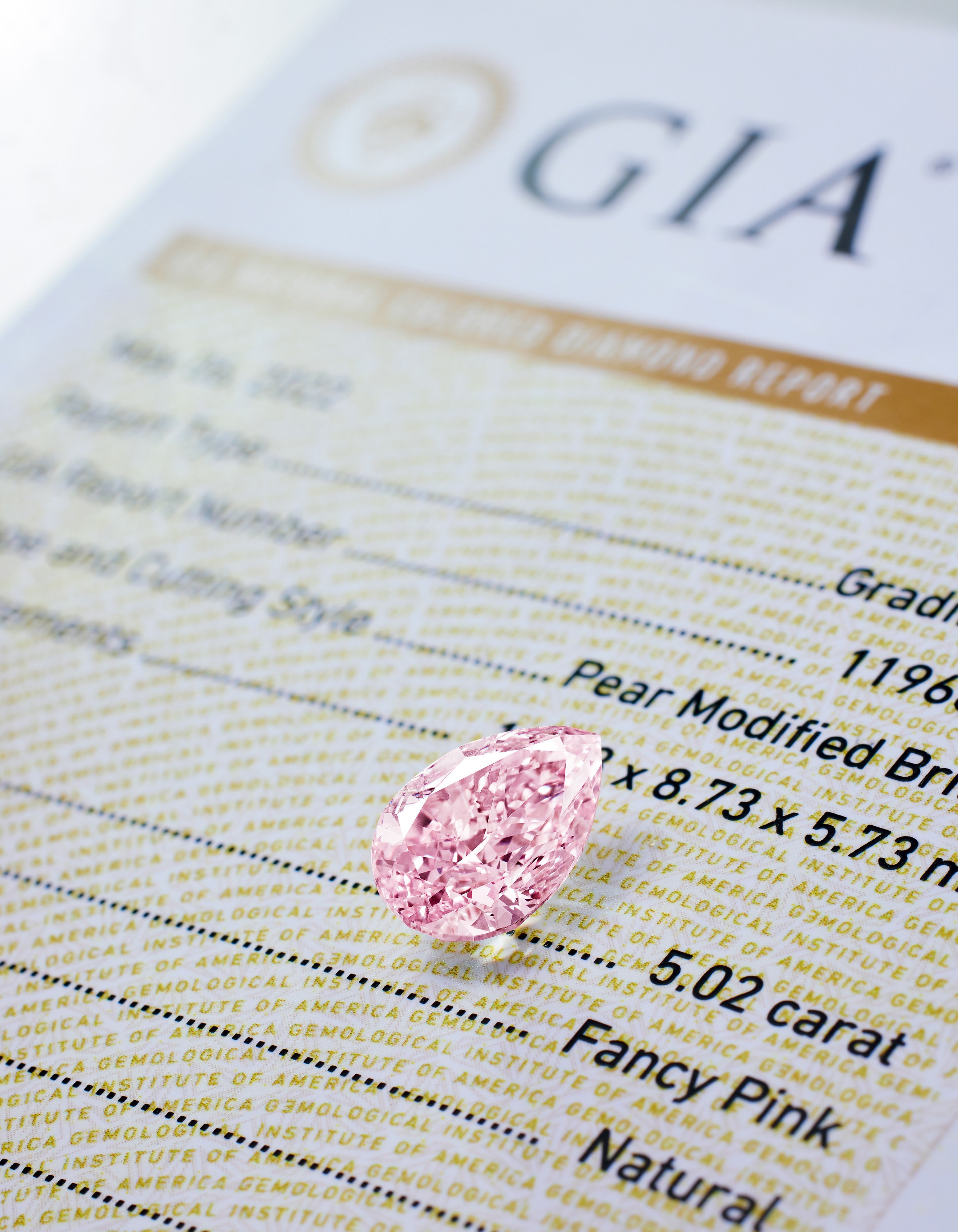 Sotheby’s Hong Kong Magnificent Jewels auction record sets the tone: rare diamond sparkles among strong figures for spring season, with Phillips’ numbers up too, and Bonhams’ and Christie’s sales to come. Pictured: A 5.02-carat fancy pink diamond, from Poly Auction Hong Kong. Photos: Handout
