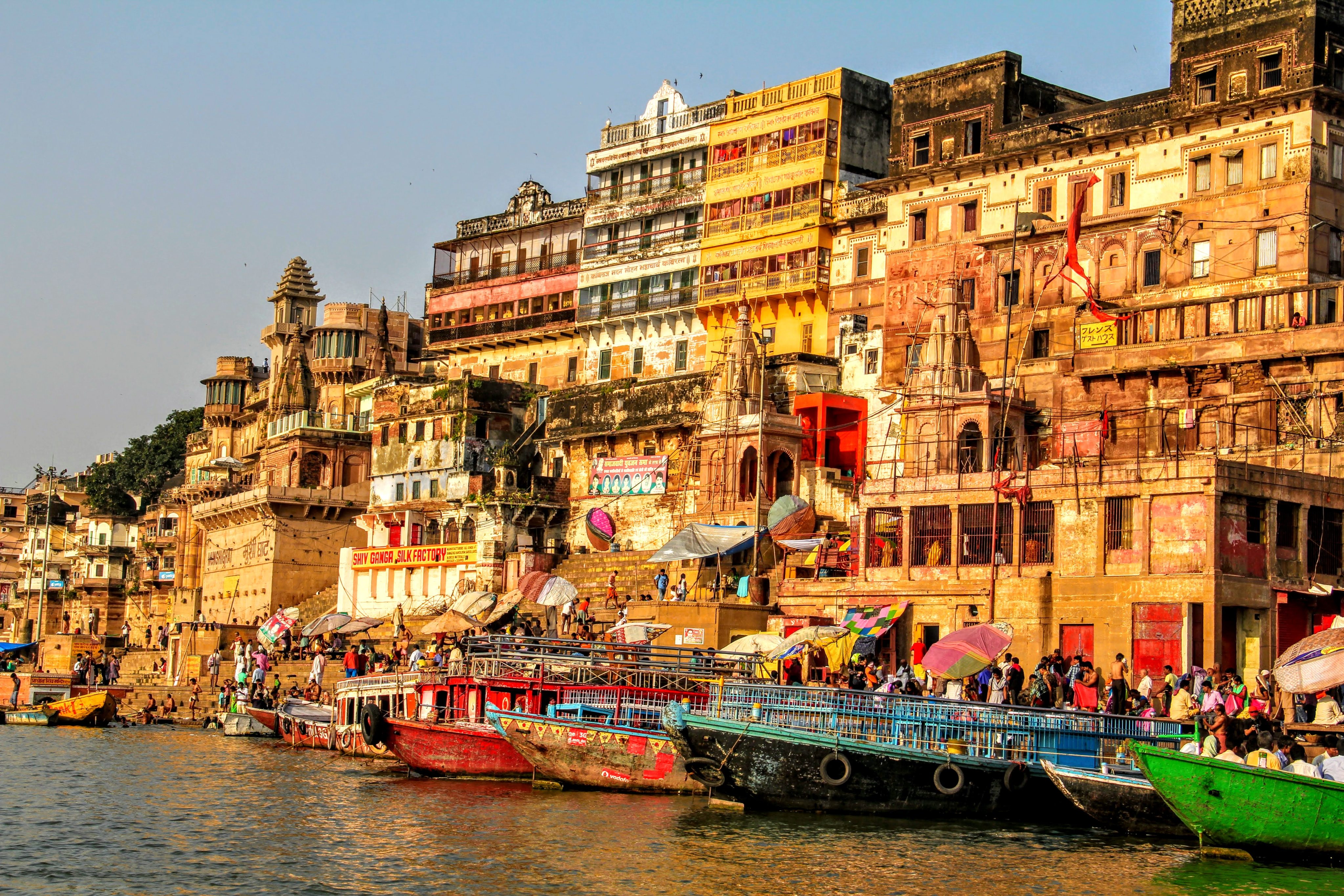 The riverfront ghats of Varanasi, India’s holiest city. Photo: Kalpana Sunder