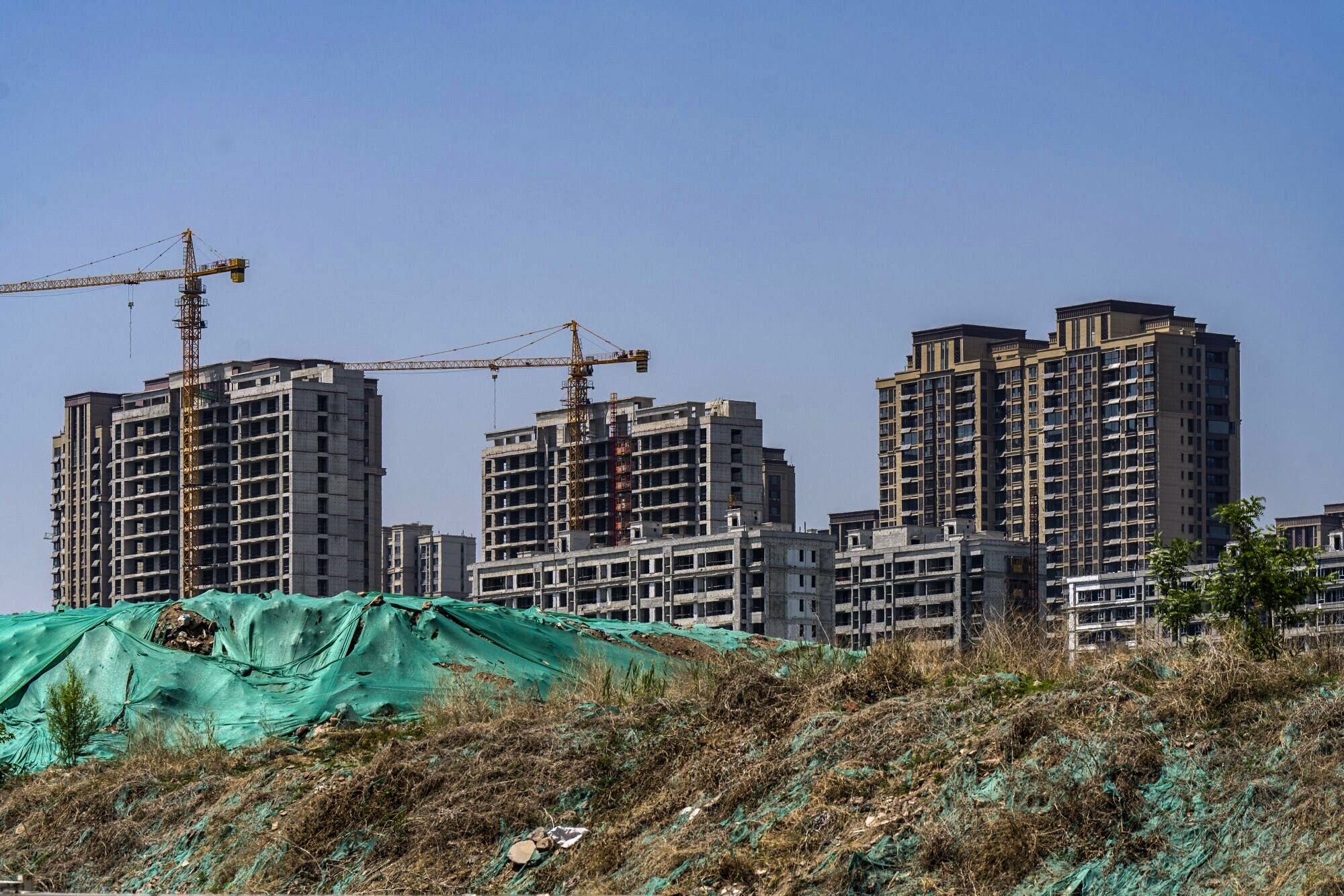 Residential buildings under construction in Jinan, China, on May 9, 2024. Photo: Bloomberg