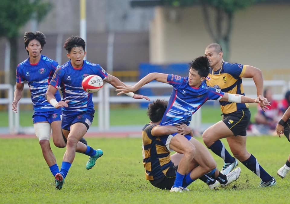 Chinese Taipei development team (in blue) in action against Thailand. Photo: Facebook