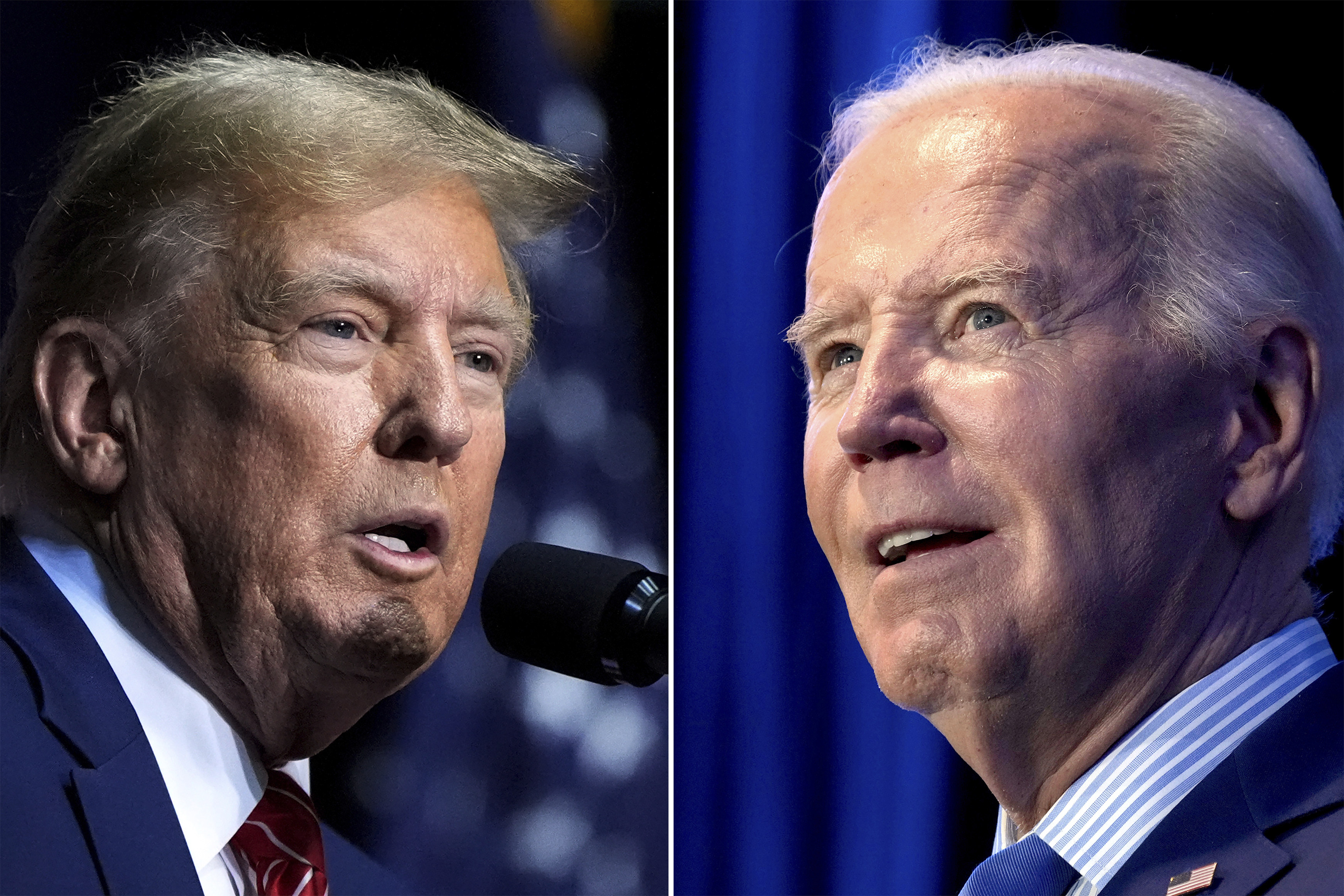 Polls in 2024 have largely had Donald Trump and US President Joe Biden neck and neck. Photo: AP