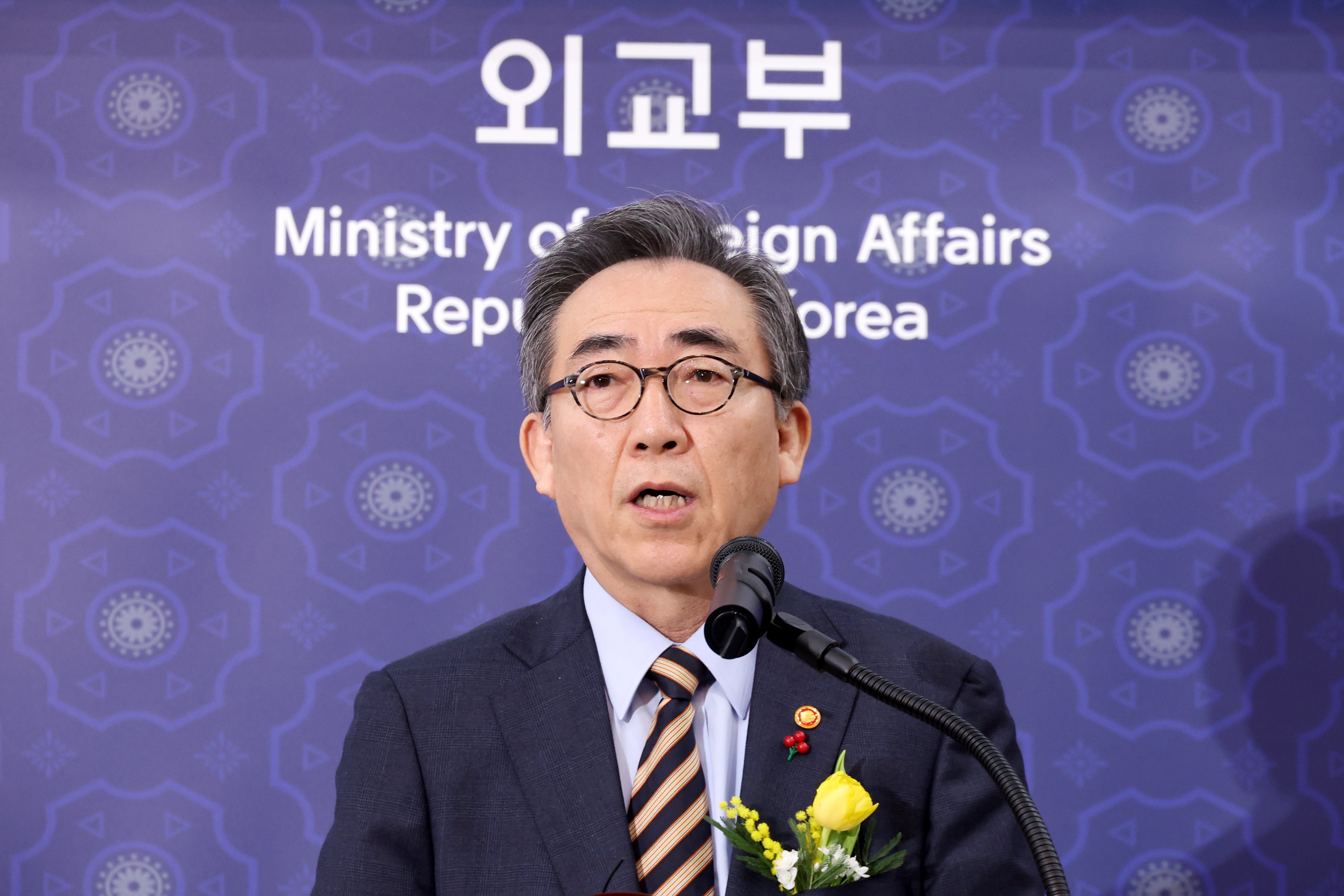 South Korean Foreign Minister Cho Tae-yul did not receive a courtesy call from his Chinese counterpart until nearly a month after he took office – a delay some speculated was the result of strained bilateral ties. Photo: EPA-EFE