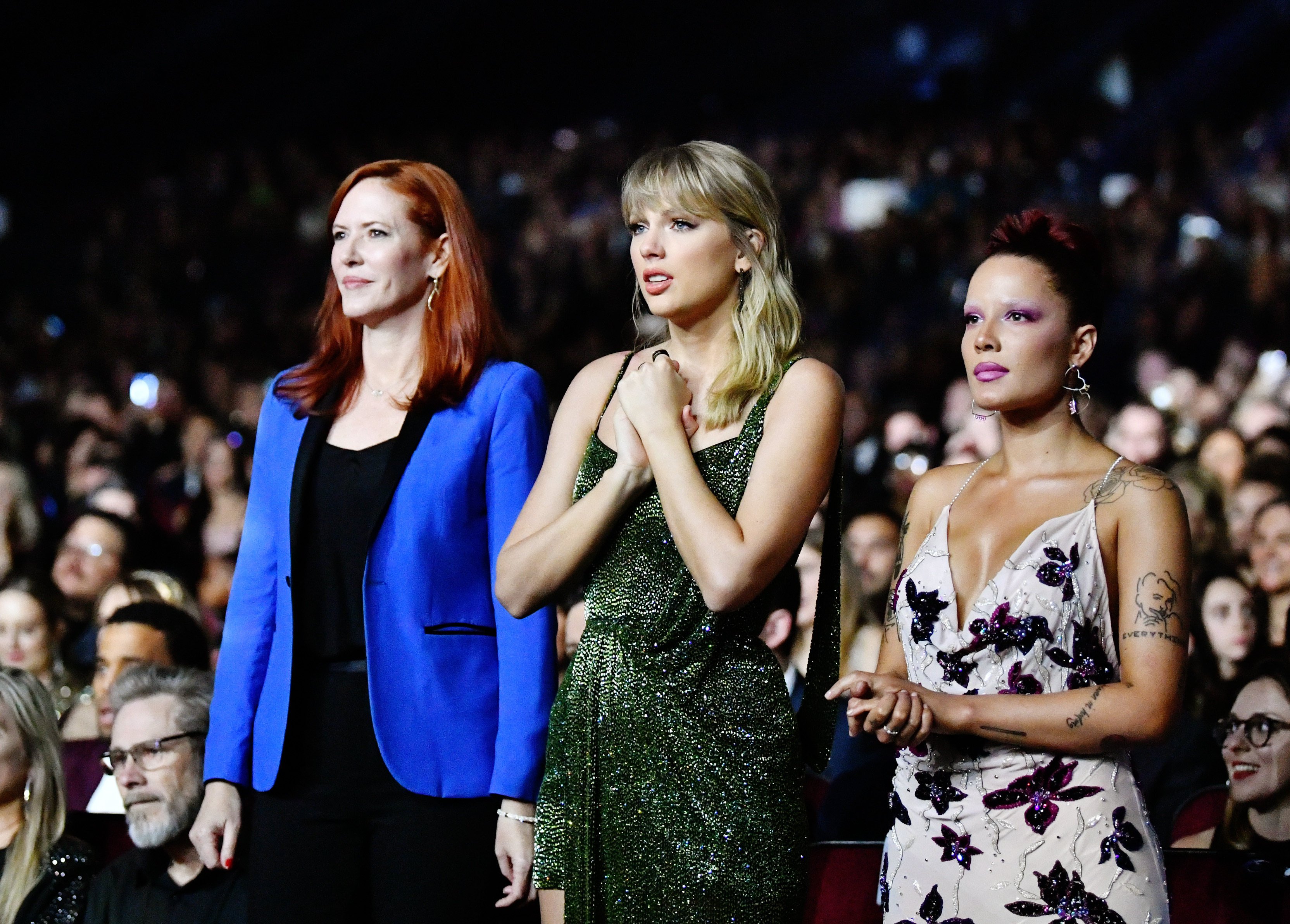 By her side, no matter what: publicist Tree Paine and Taylor Swift. Photo: Getty Images for DCP