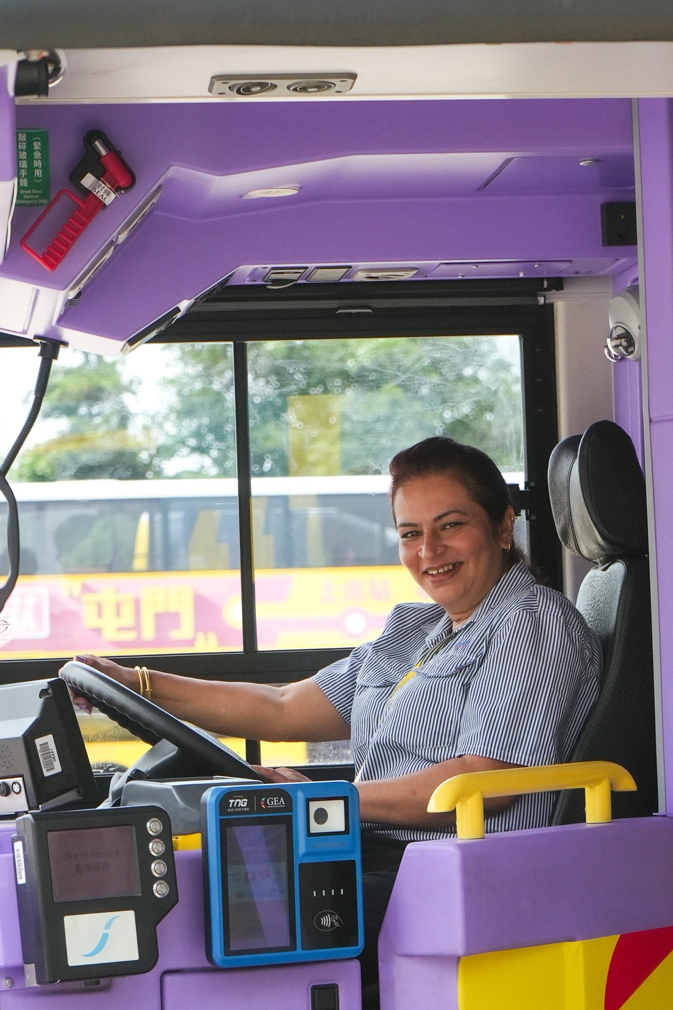 Farzana is Hong Kong’s first and so far only female franchised bus driver. Photo: Handout