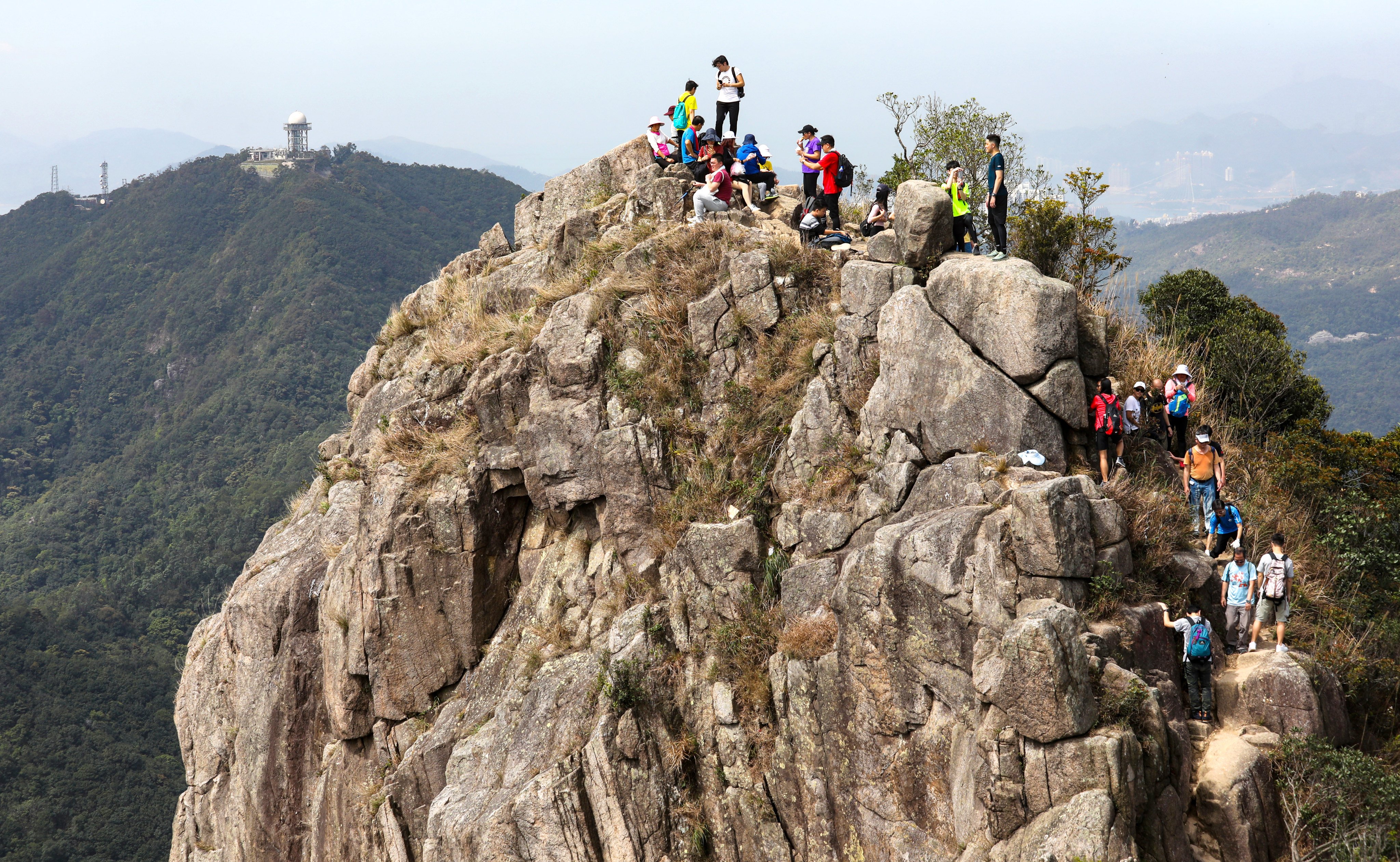 Hong Kong’s Lion Rock, where a tourist died on Sunday after falling from a cliff. Photo: Dickson Lee