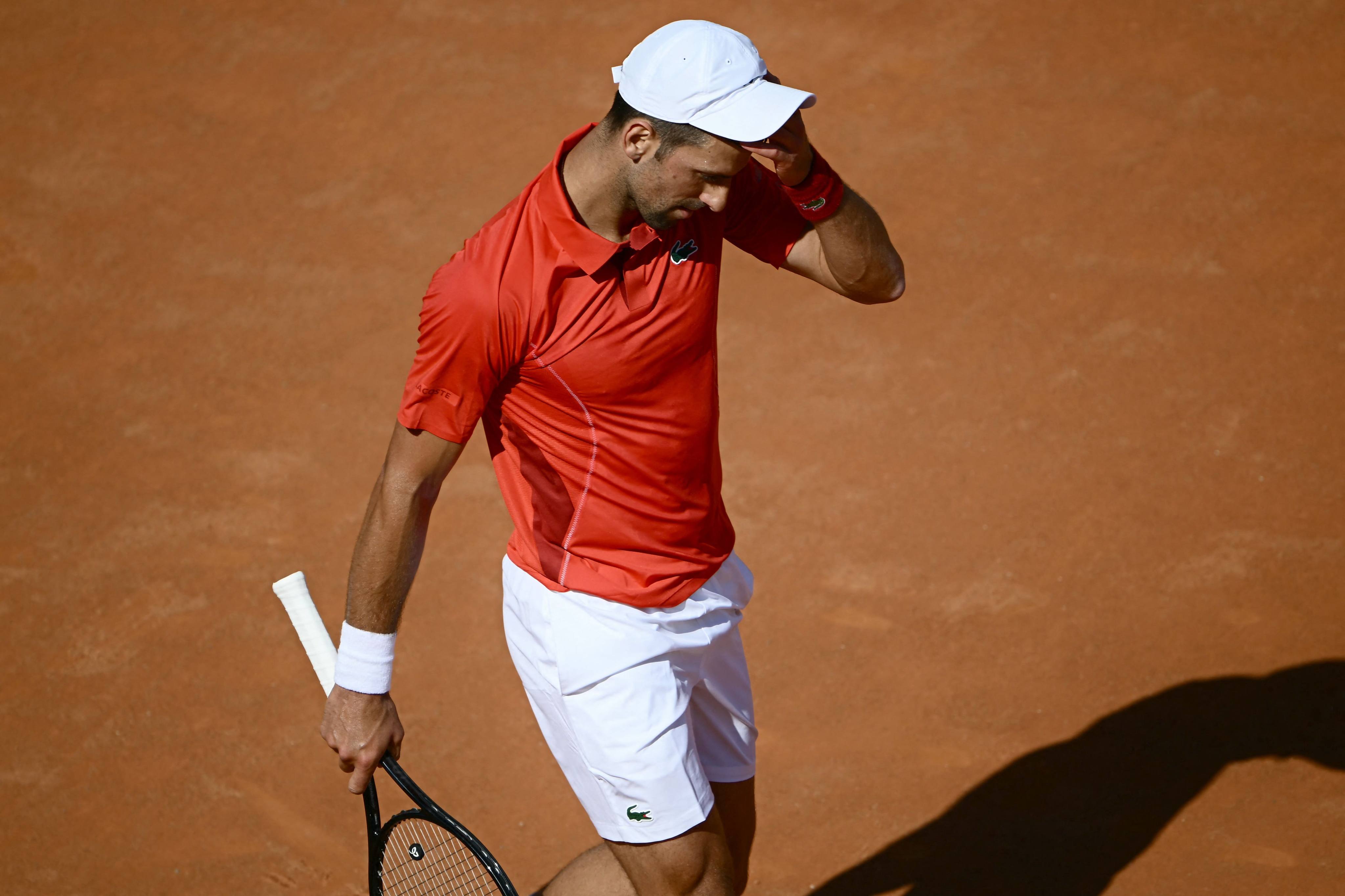Novak Djokovic suffers shock third-round exit to Alejandro Tabilo at Italian Open. Photo: Xinhua